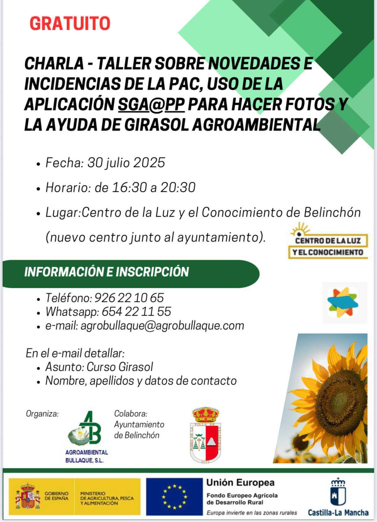 TALLER SOBRE NOVEDADES DE LA PAC