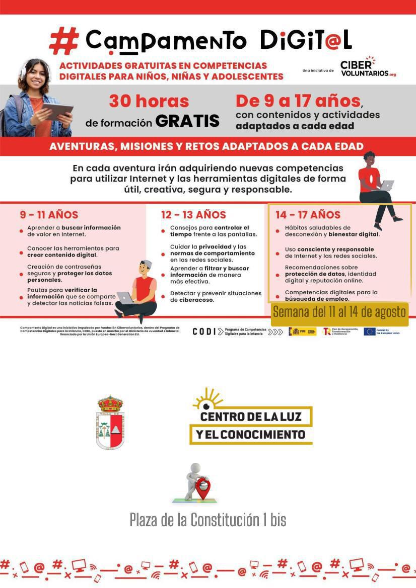 CAMPAMENTO DIGITAL DE 13 A 17 AÑOS
