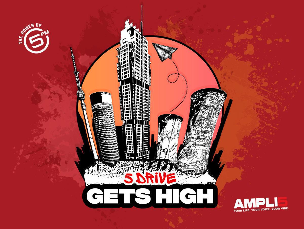 Zanele Potelwa, Nick Archibald and 5FM's "5 Drive Gets High" with Listener Dares Zanele Potelwa, Nick Archibald and 5FM's "5 Drive Gets High" with Listener Dares