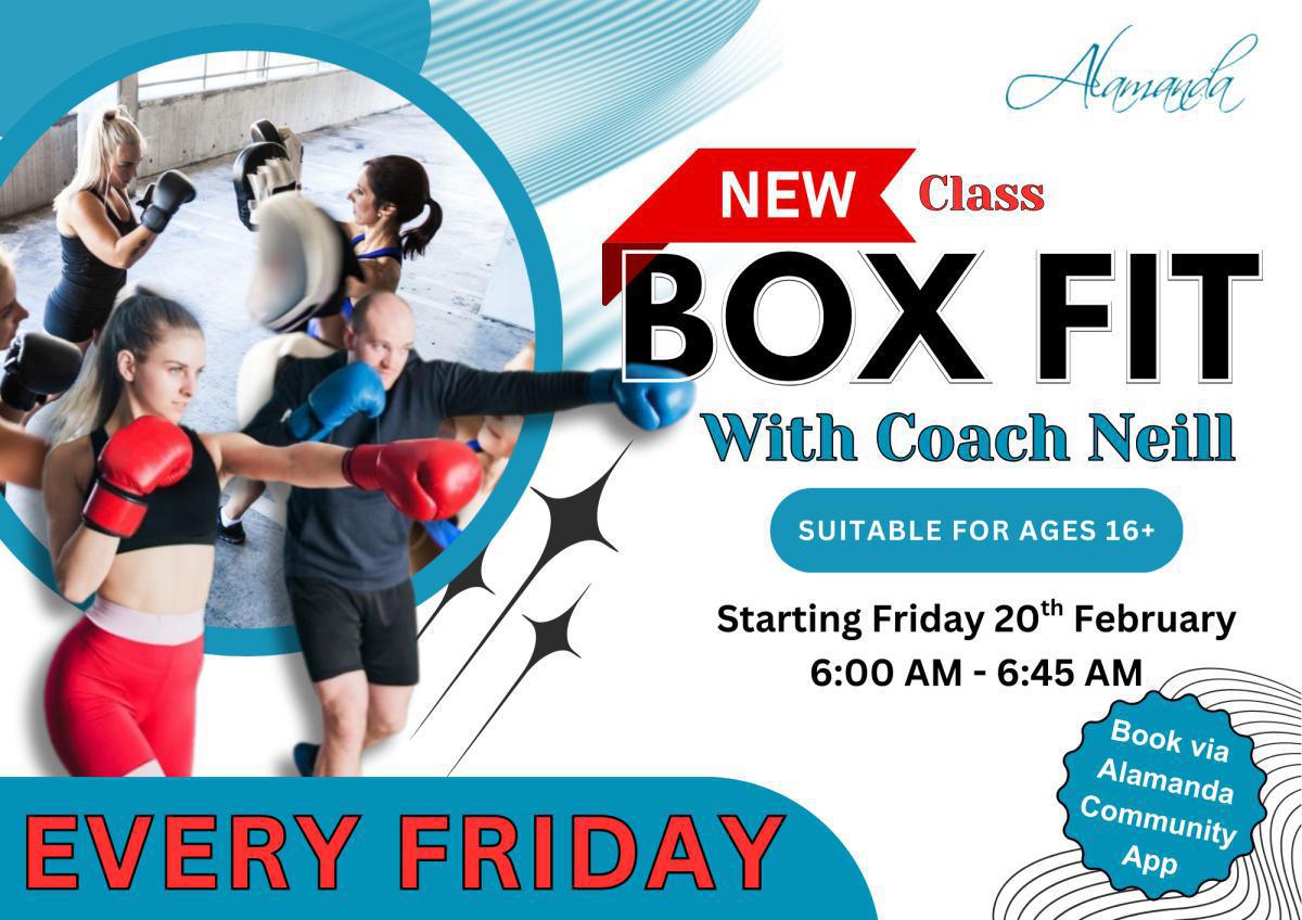 BoxFit Fridays with Coach Neill at Club Alamanda!