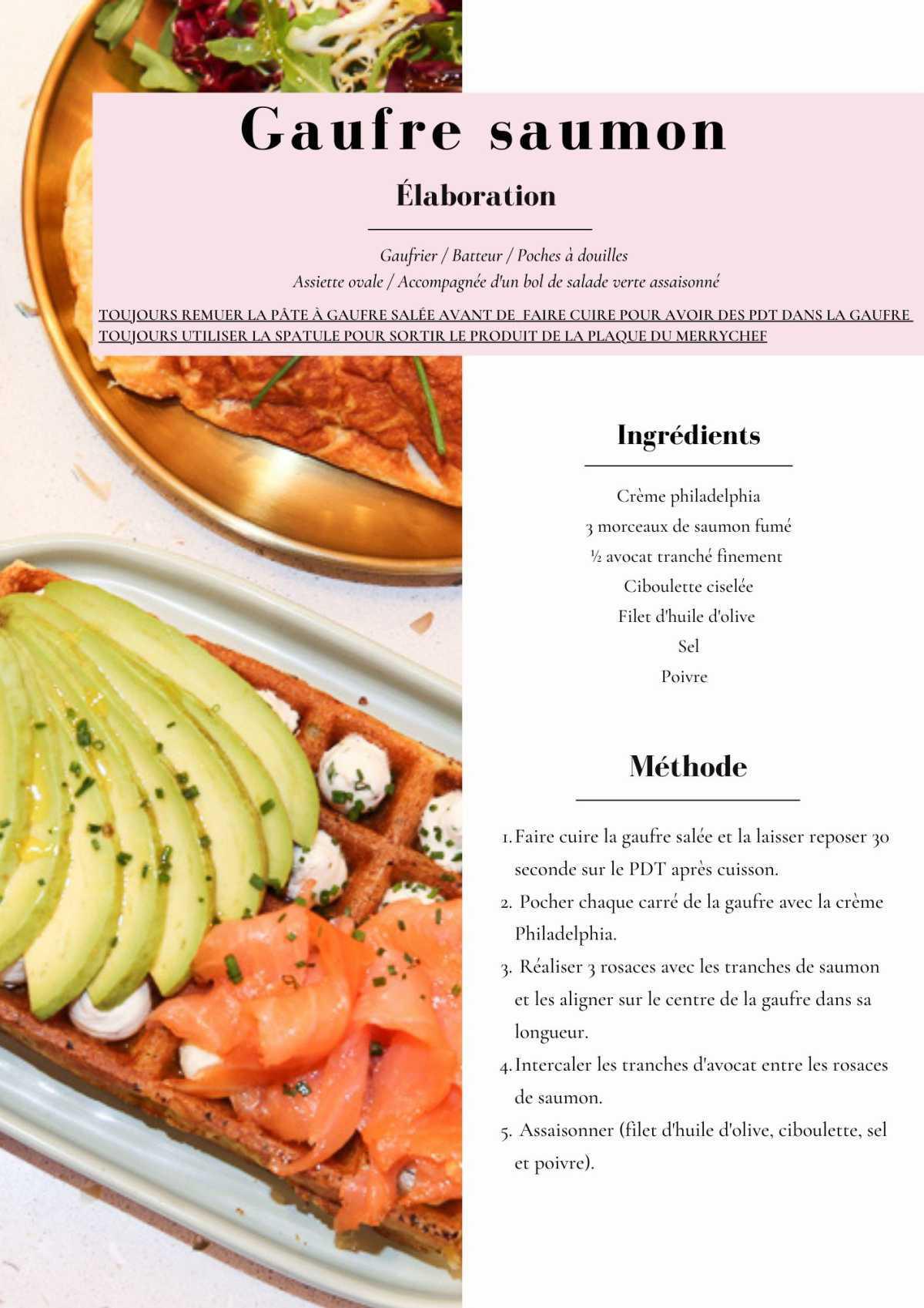 Gaufre saumon