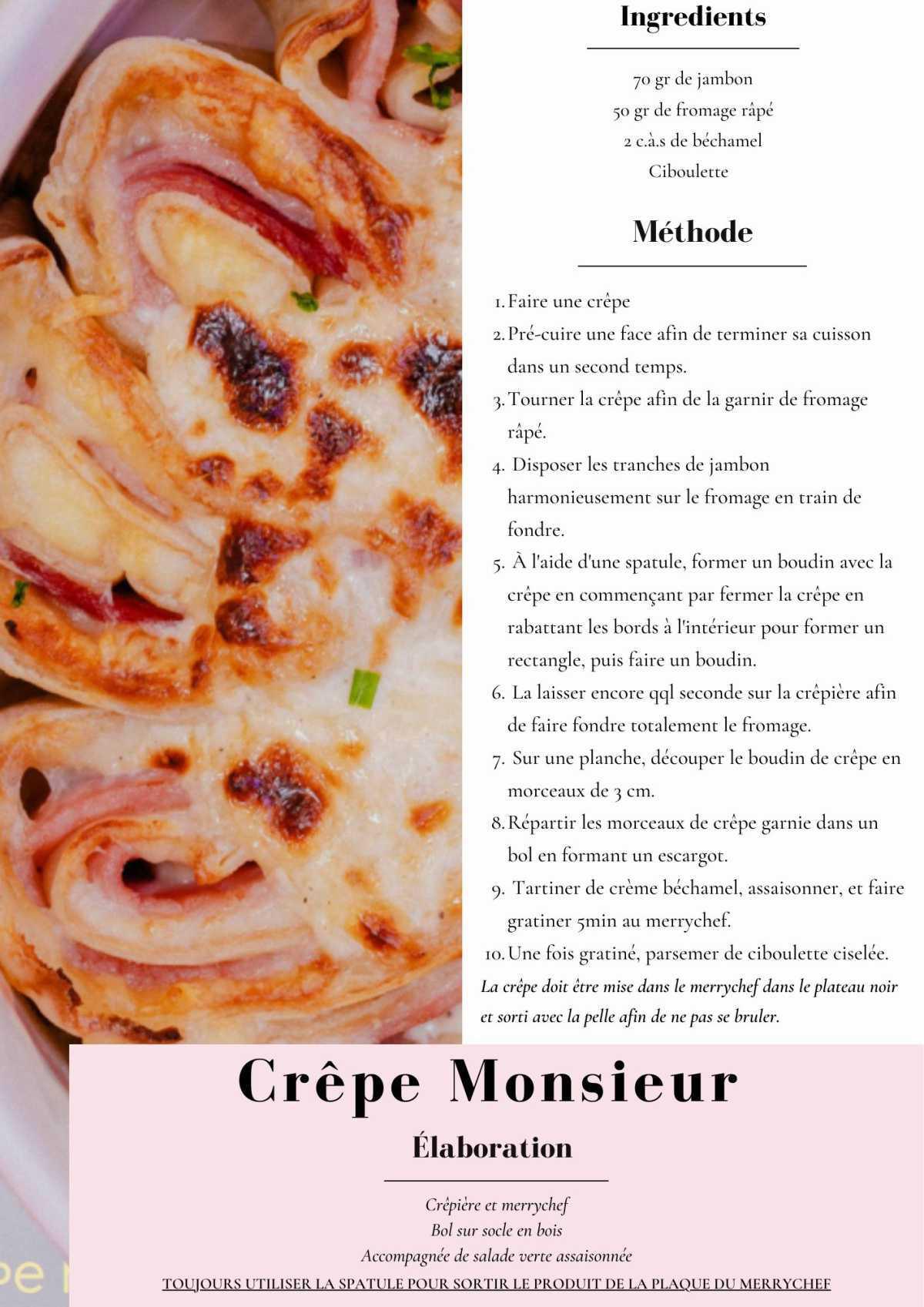 Crêpe monsieur
