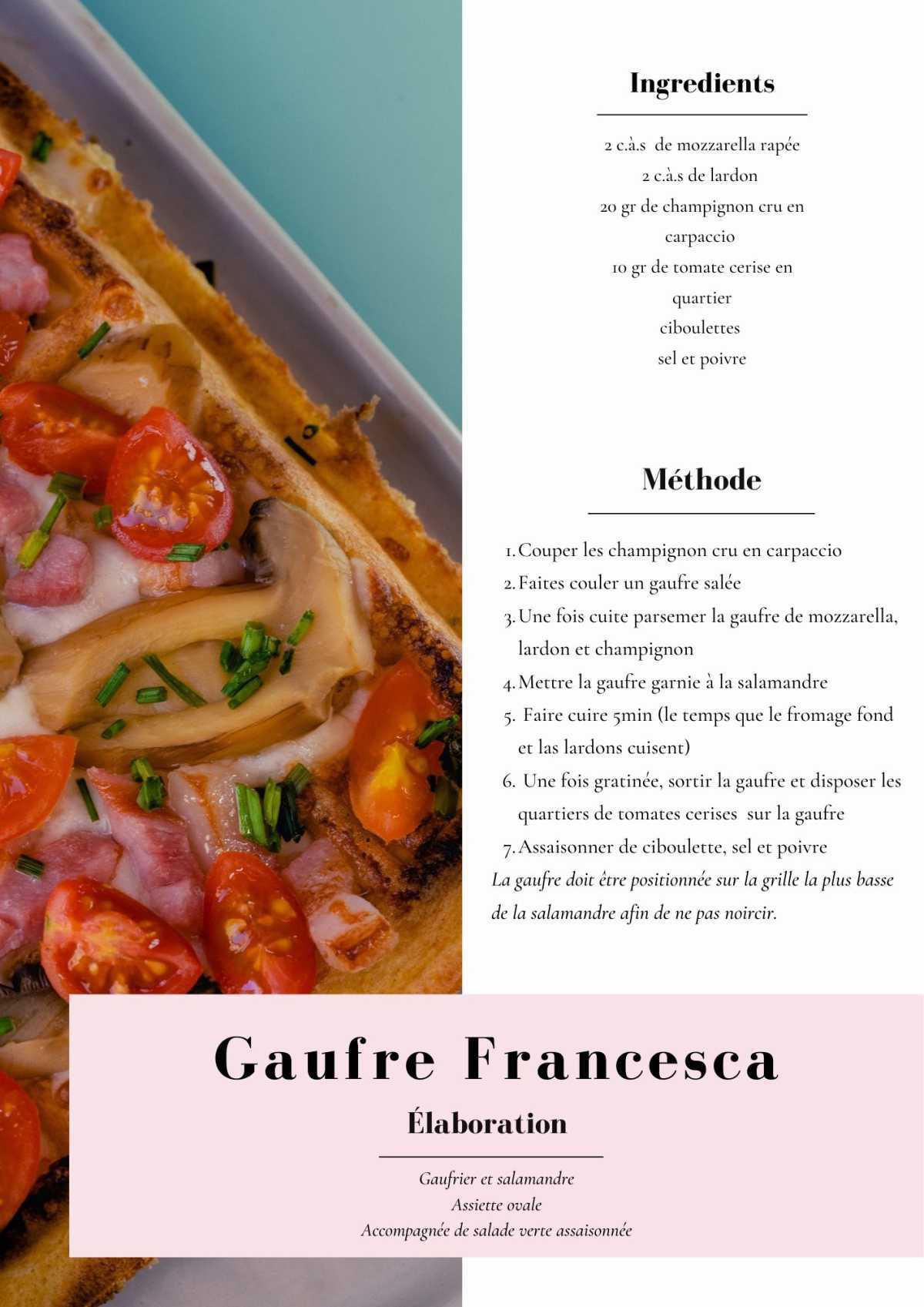 Gaufre francesca