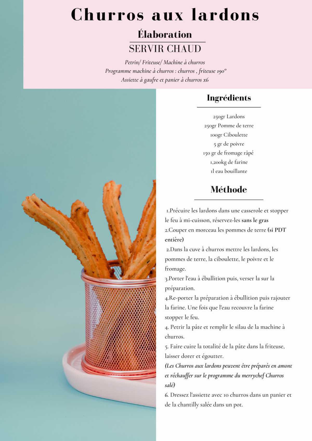 Churros aux lardons