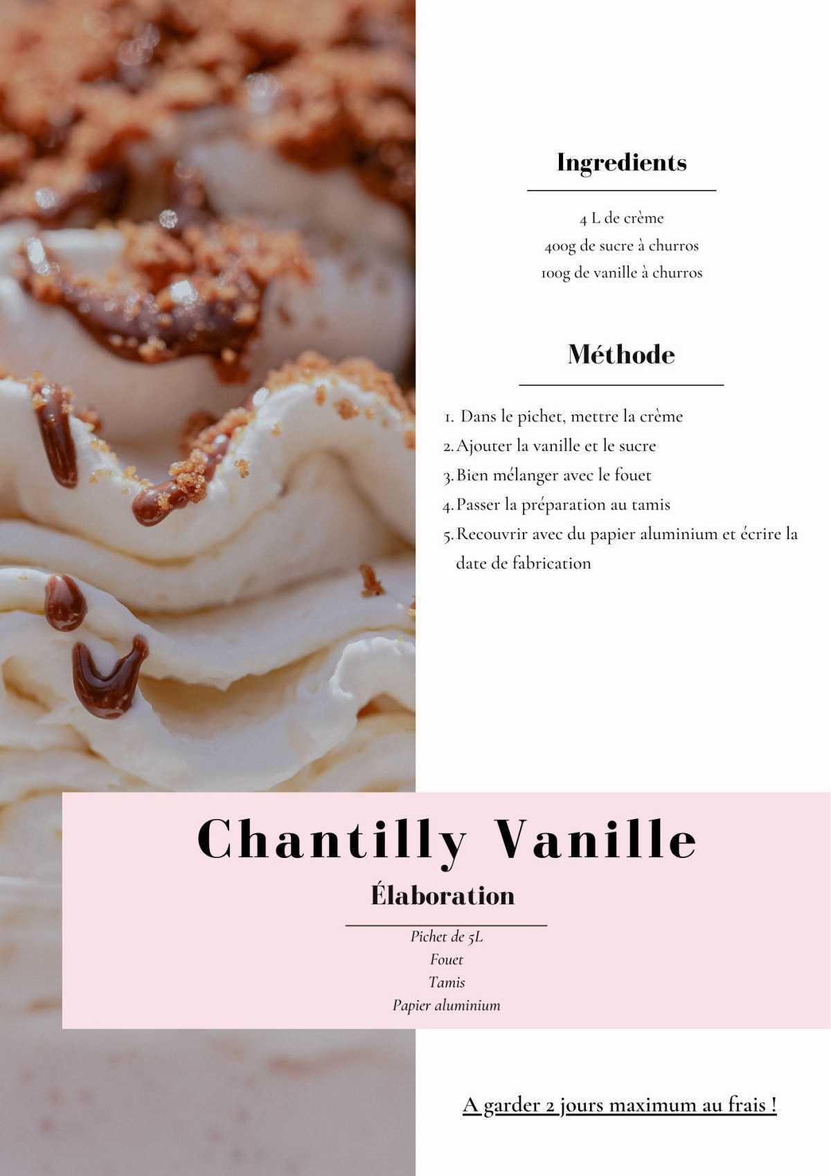 Chantilly vanille