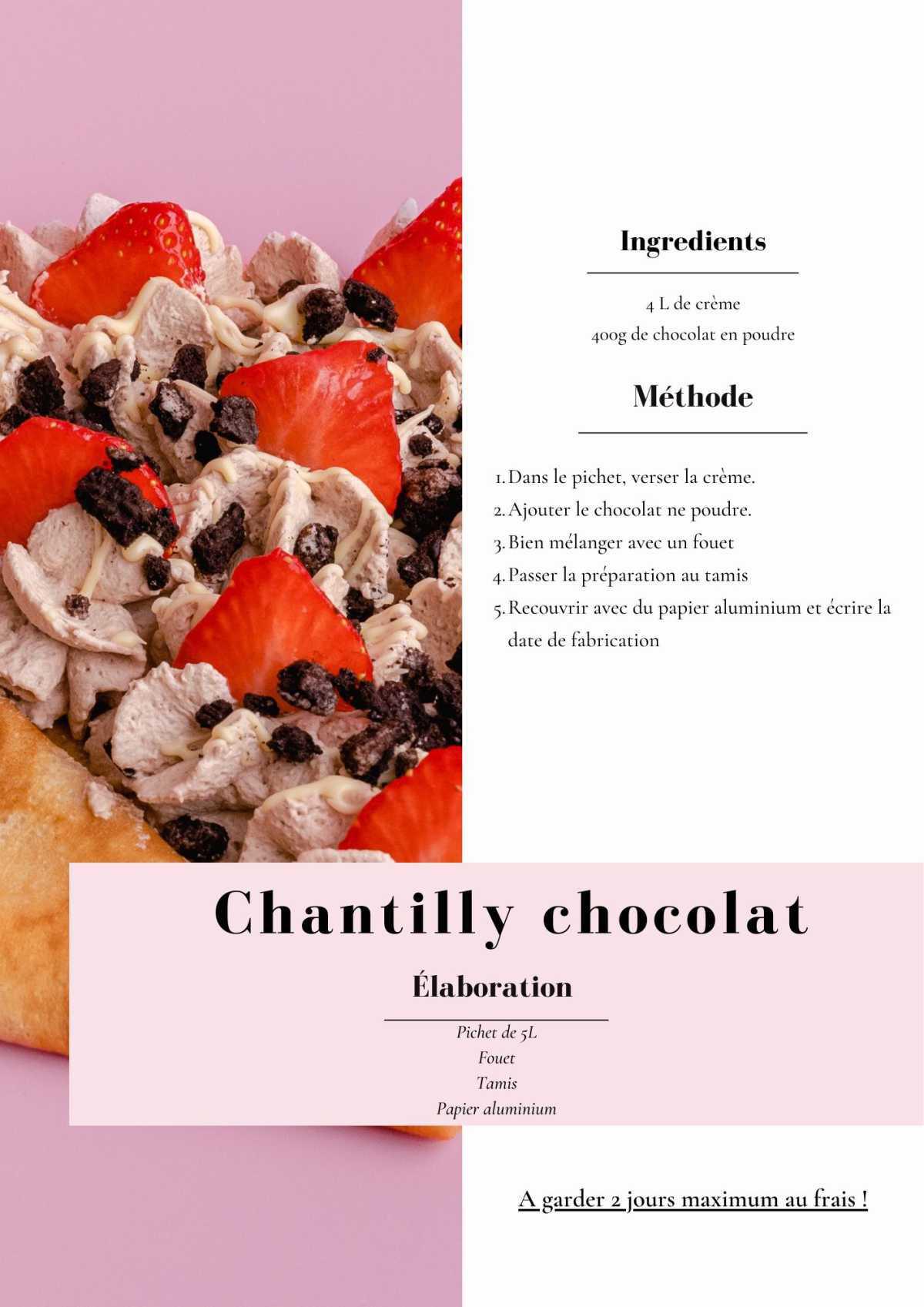 Chantilly chocolat