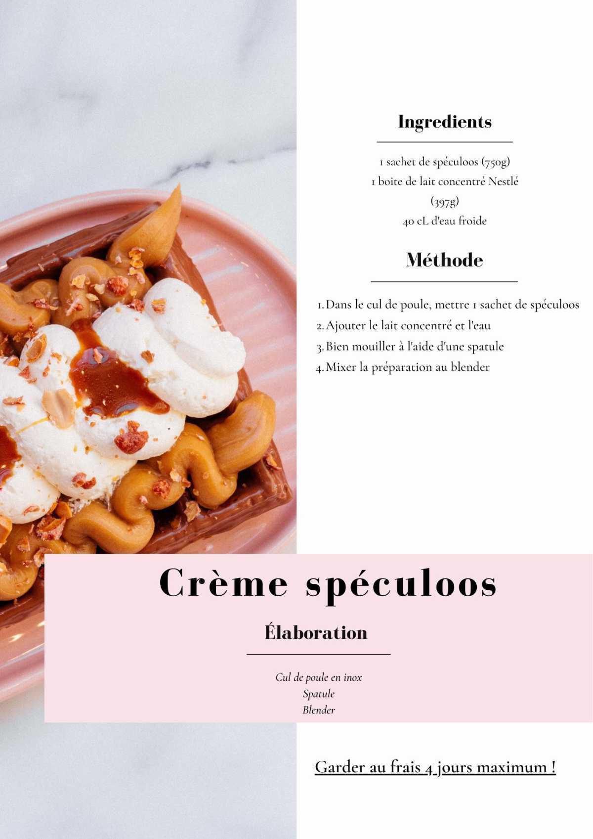 Crème spéculoos