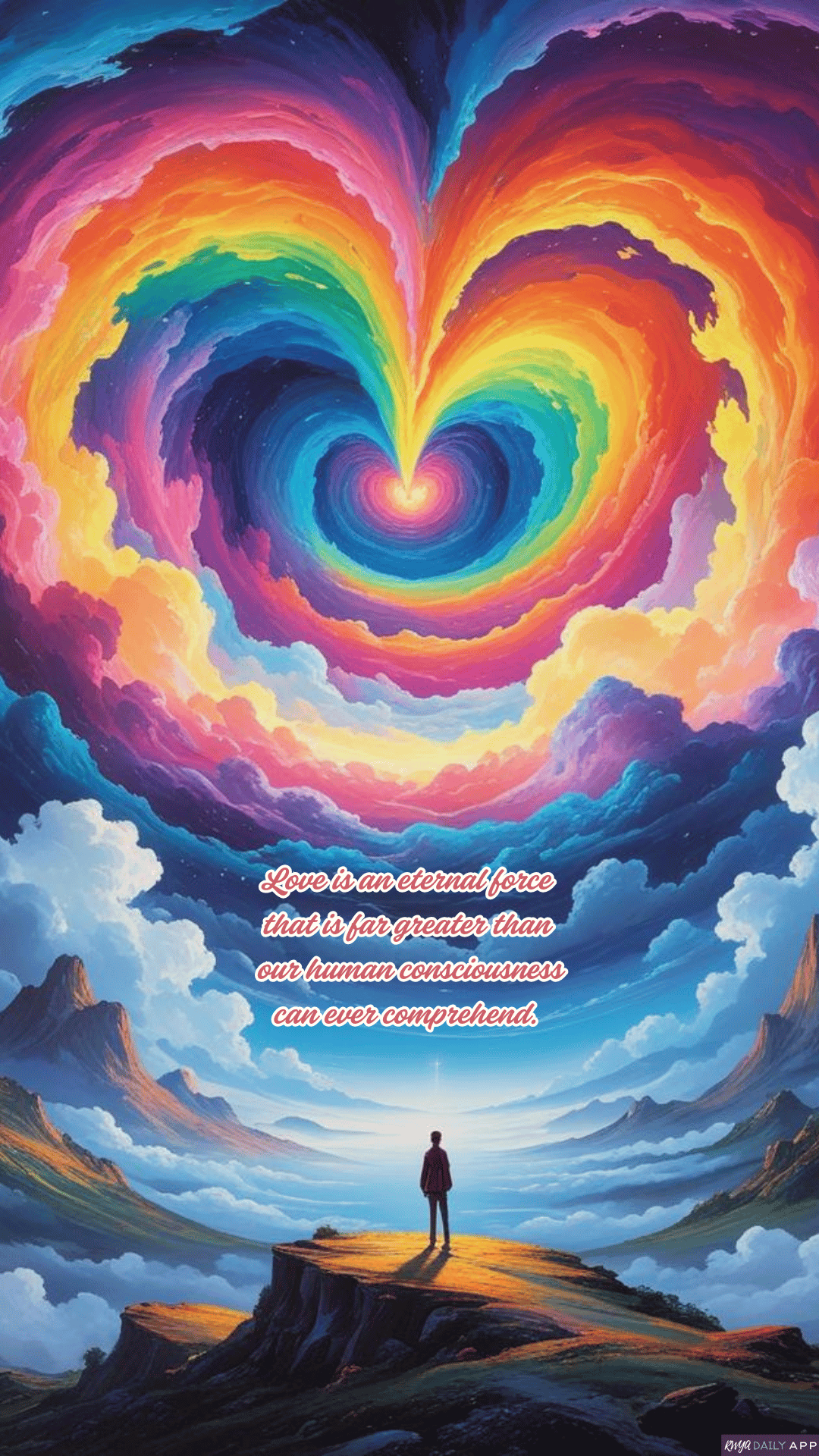 WALLPAPER Love is an eternal force that is far greater than our human consciousness can ever comprehend. 