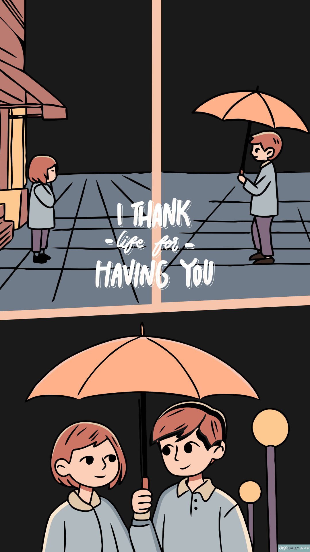WALLPAPER I thank life for having you. 