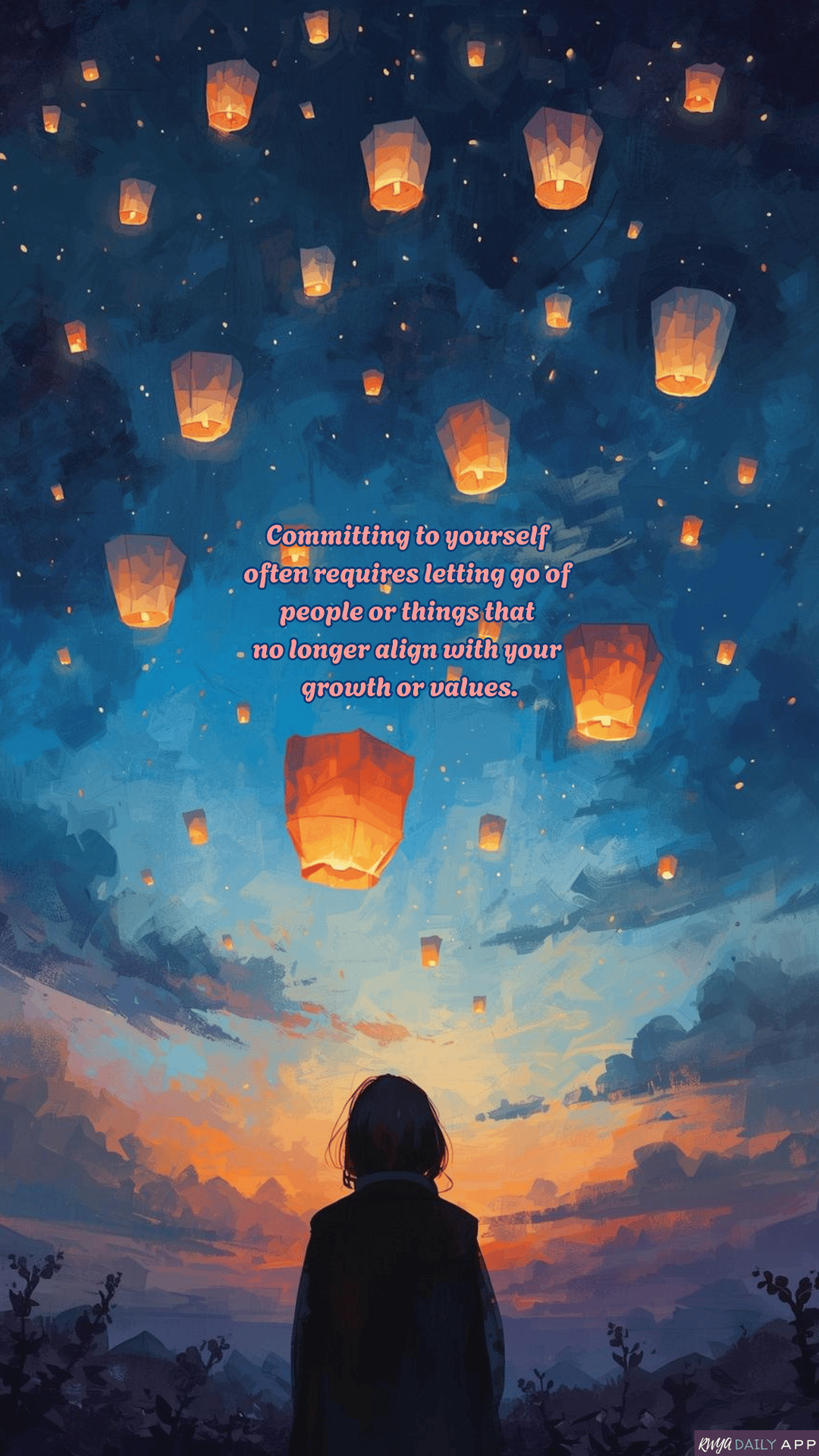 WALLPAPER Committing to yourself often requires letting go of people or things that no longer align with your growth or values.