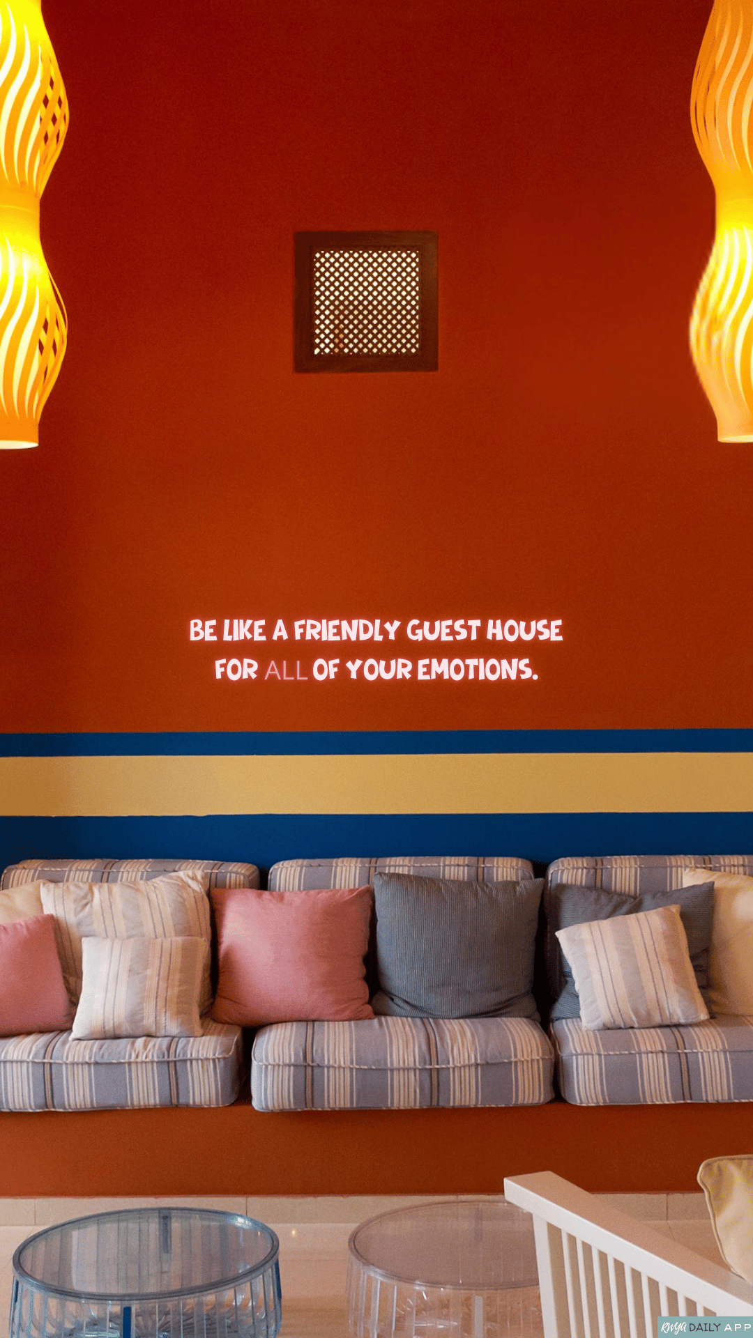 WALLPAPER Be like a friendly guest house for ALL of your emotions. 