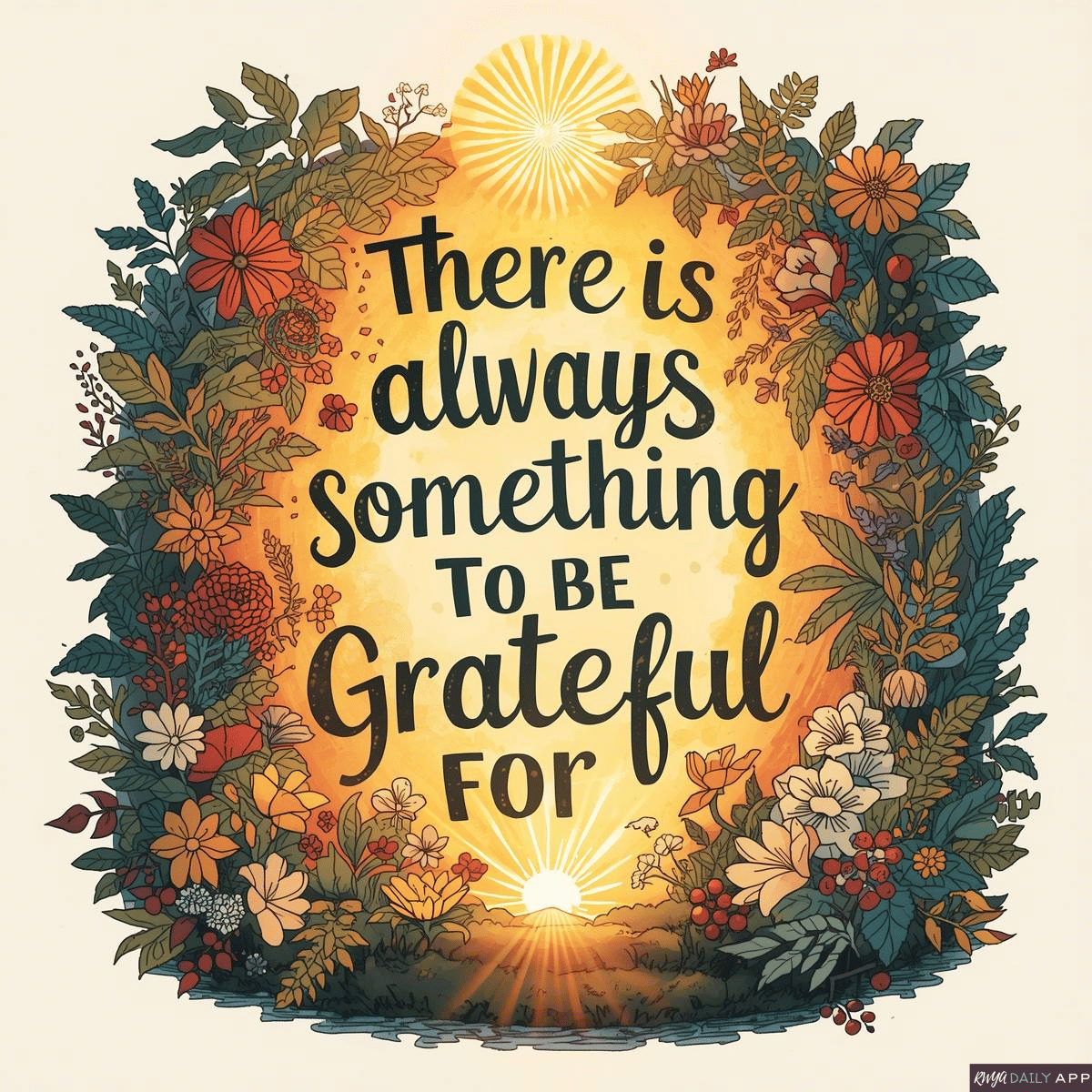 There is always something to be grateful for.