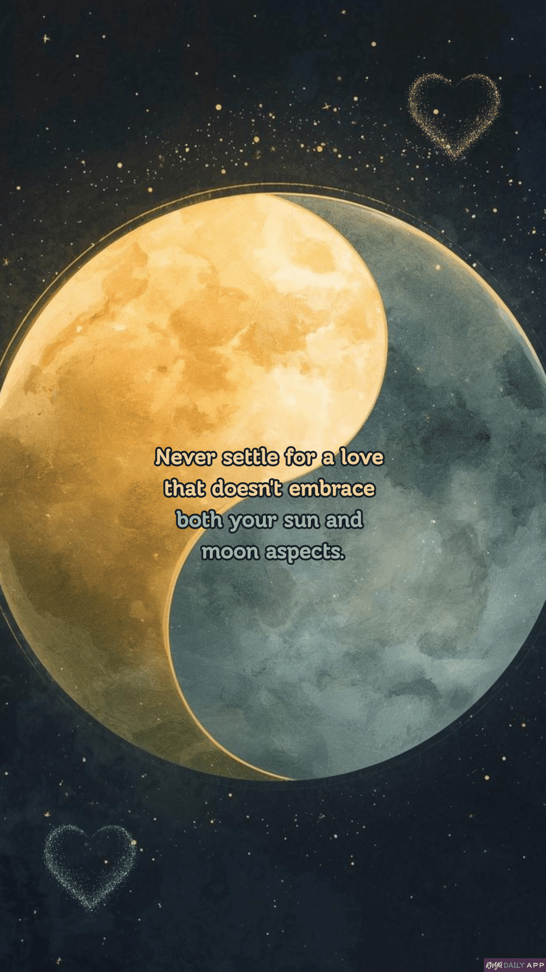 WALLPAPER Never settle for a love that doesn't embrace both your sun and moon aspects. 