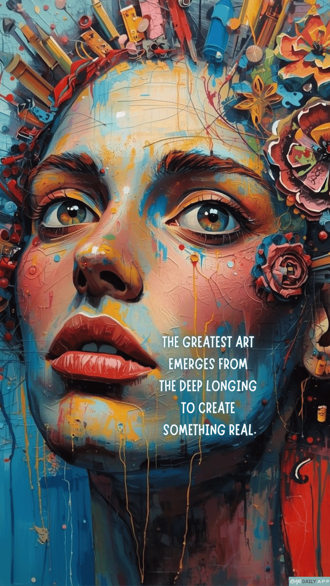 WALLPAPER The greatest art emerges from the deep longing to create something real. 