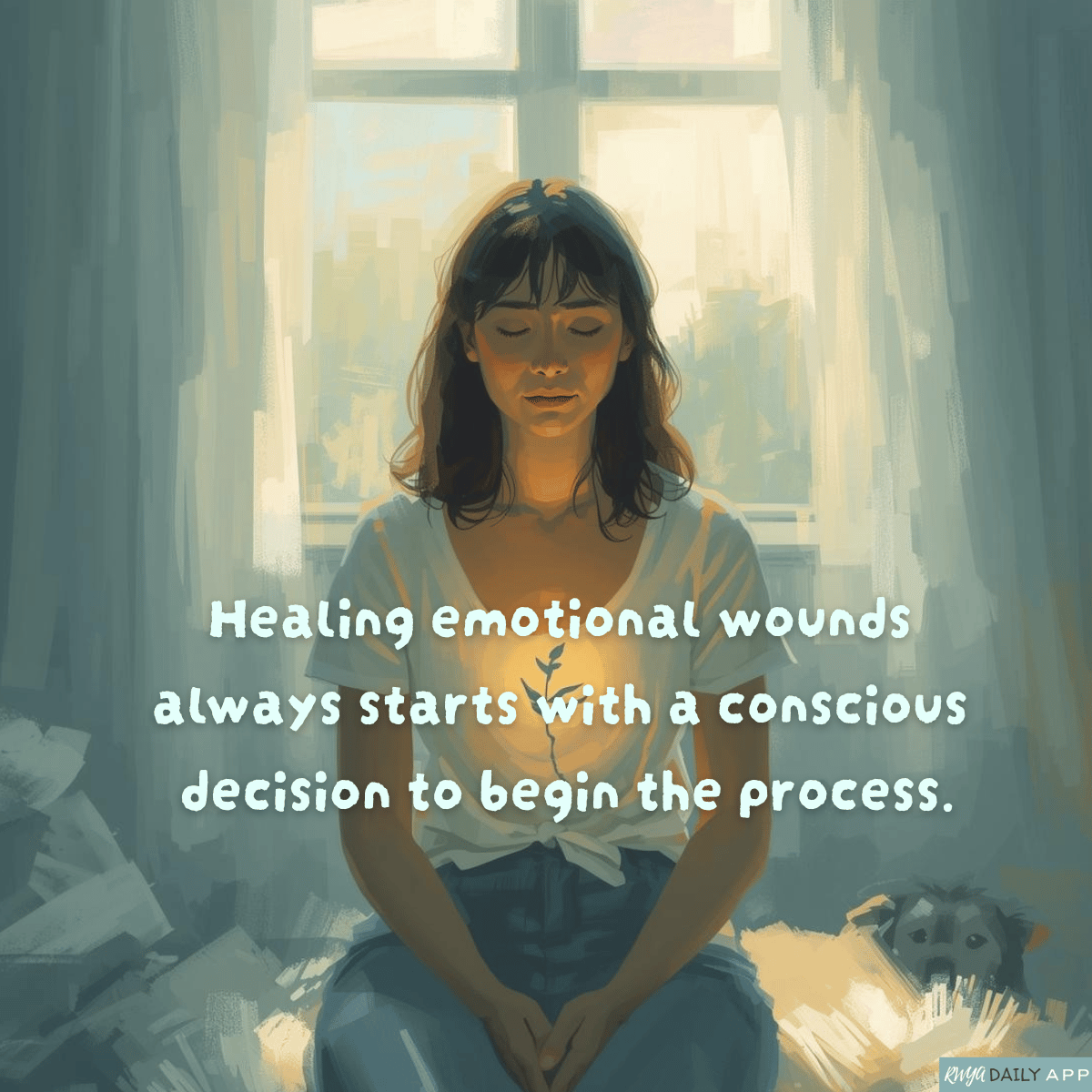Healing emotional wounds always starts with a conscious decision to begin the process.