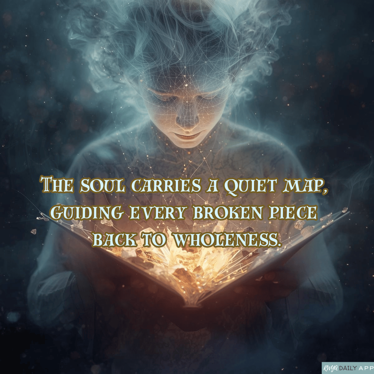The soul carries a quiet map, guiding every broken piece back to wholeness.