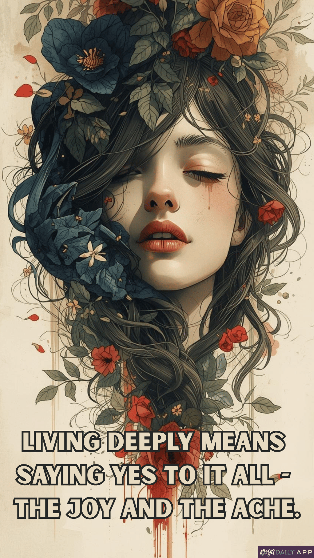 Living deeply means saying yes to it all - the joy and the ache. 