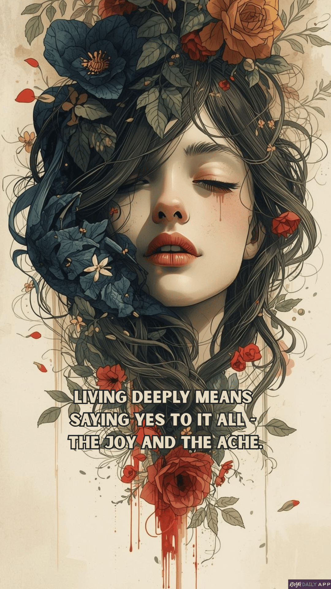 WALLPAPER Living deeply means saying yes to it all - the joy and the ache. 