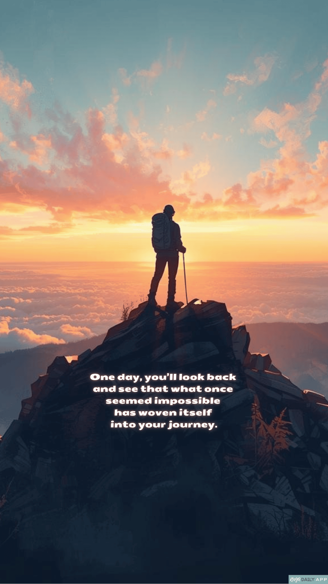 WALLPAPER One day, you’ll look back and see that what once seemed impossible has woven itself into your journey.