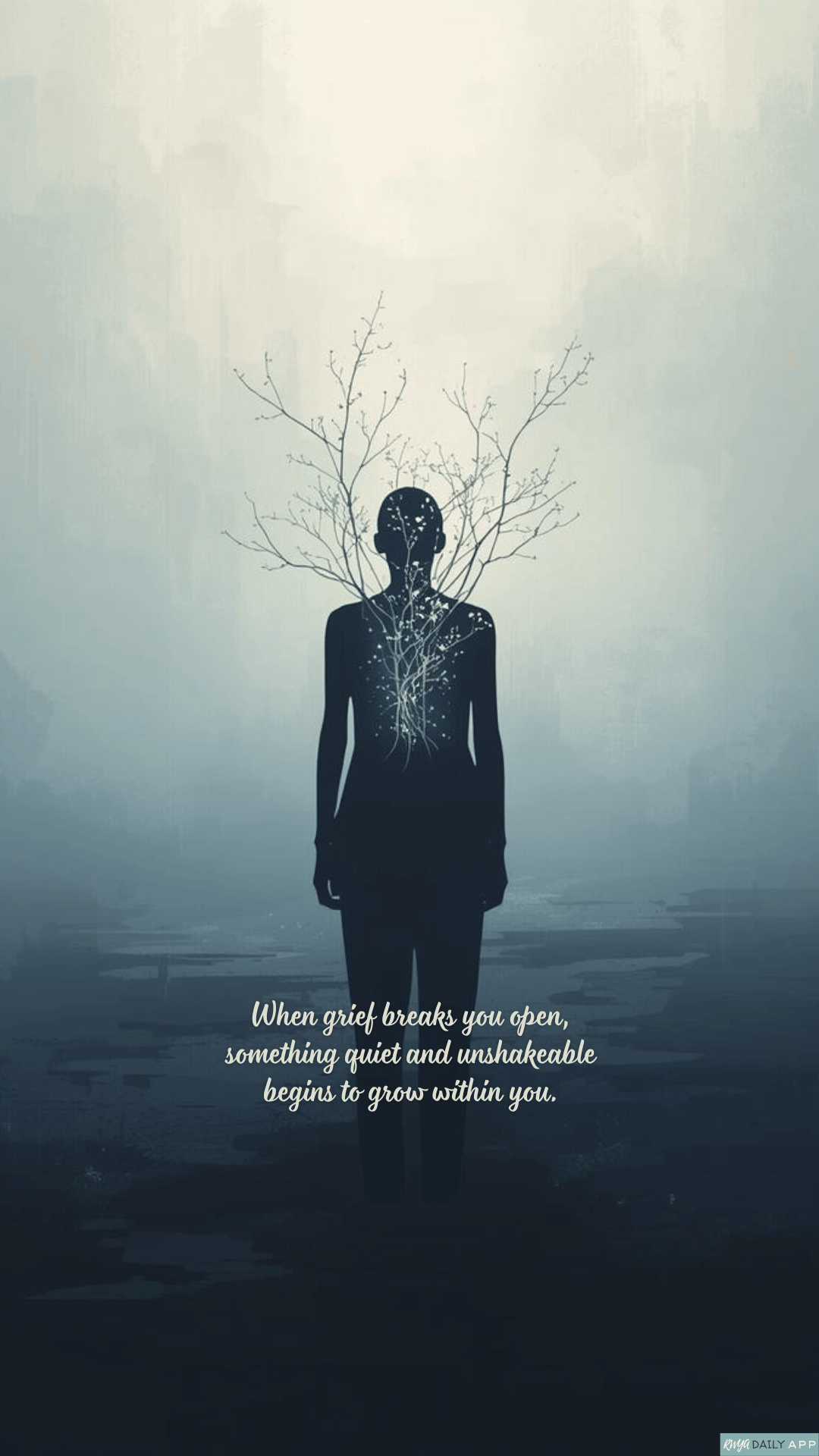WALLPAPER When grief breaks you open, something quiet and unshakeable begins to grow within you.
