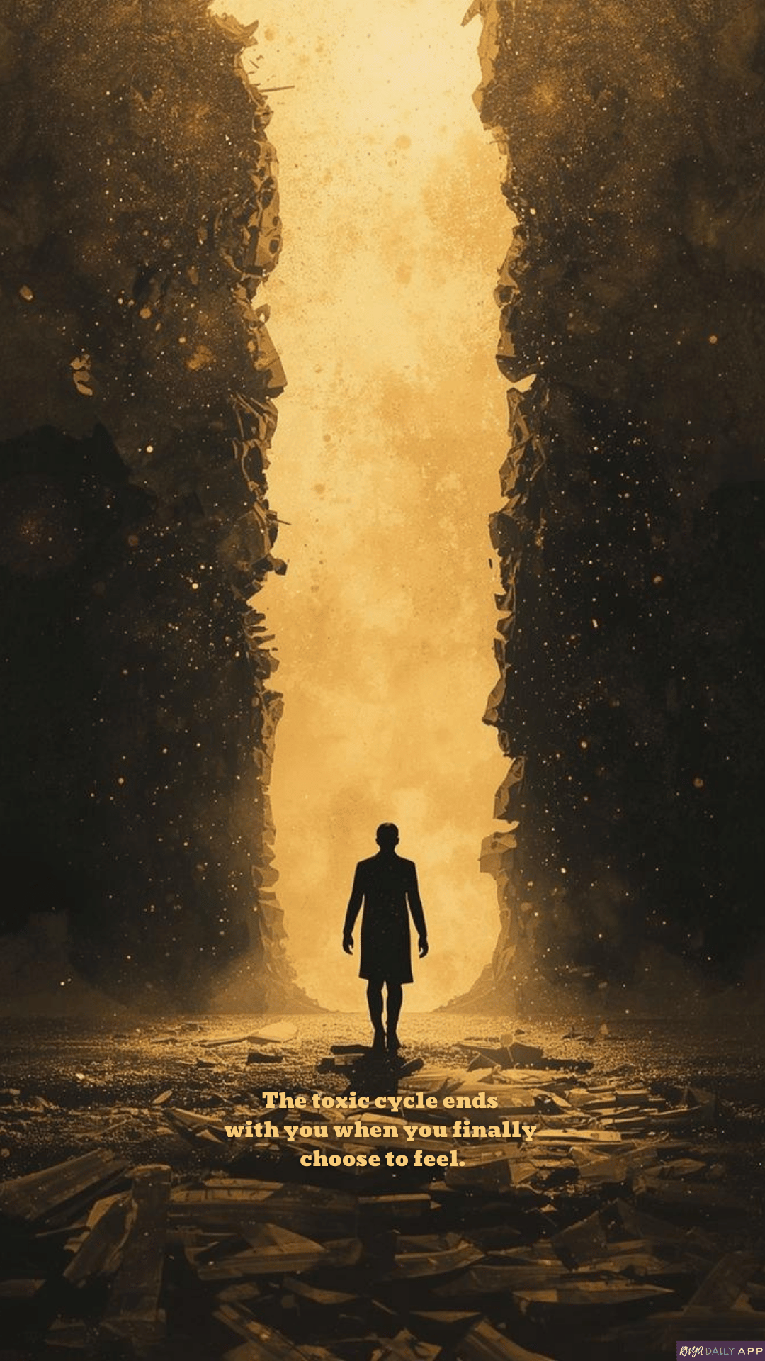 WALLPAPER The toxic cycle ends with you when you finally choose to feel.
