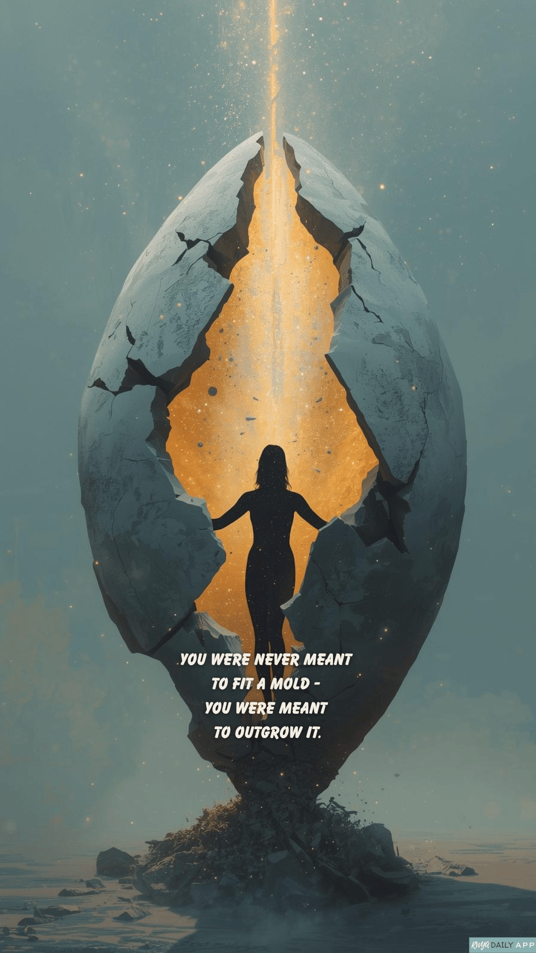 WALLPAPER You were never meant to fit a mold - you were meant to outgrow it. 