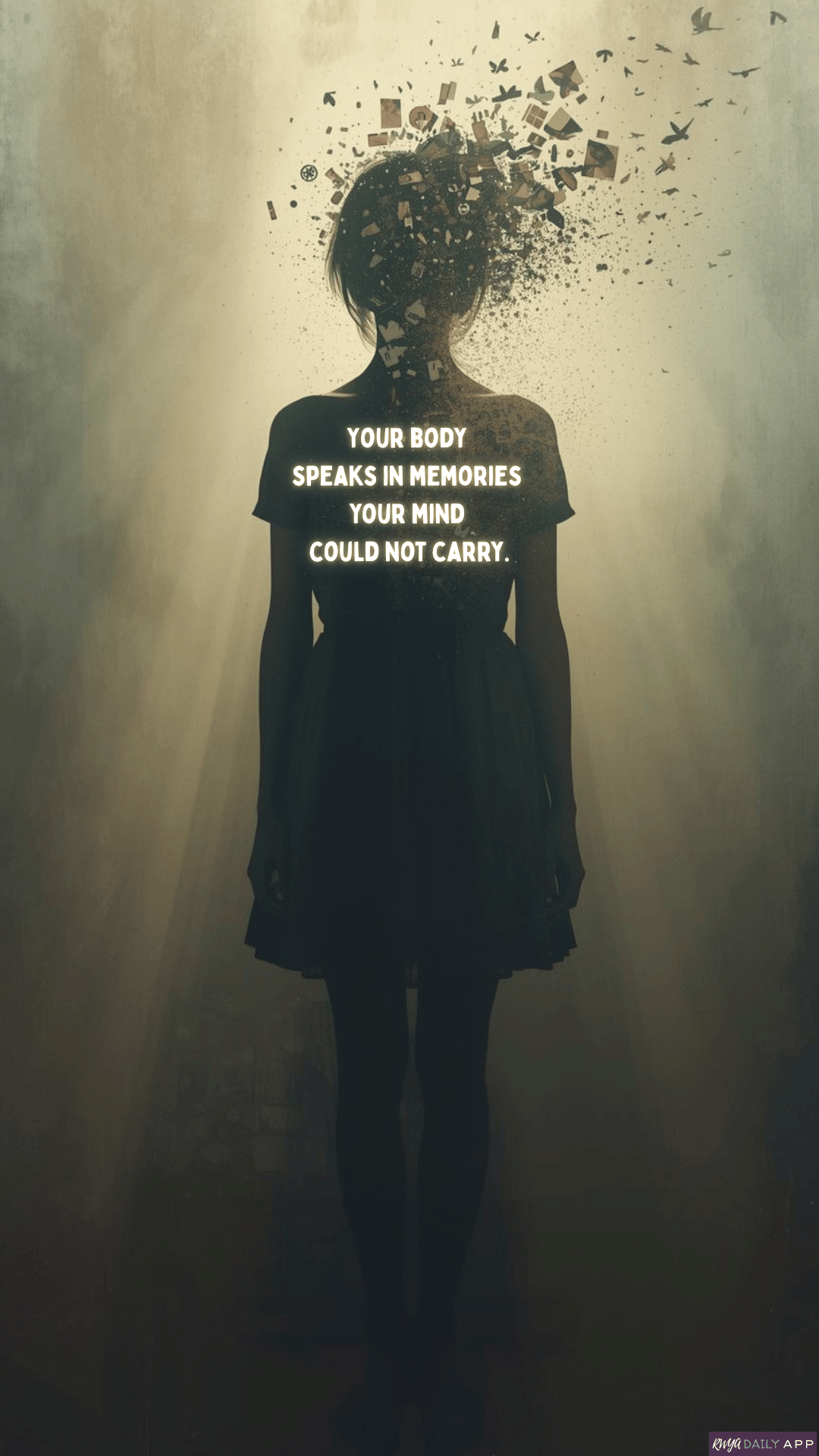 Your body speaks in memories your mind could not carry.