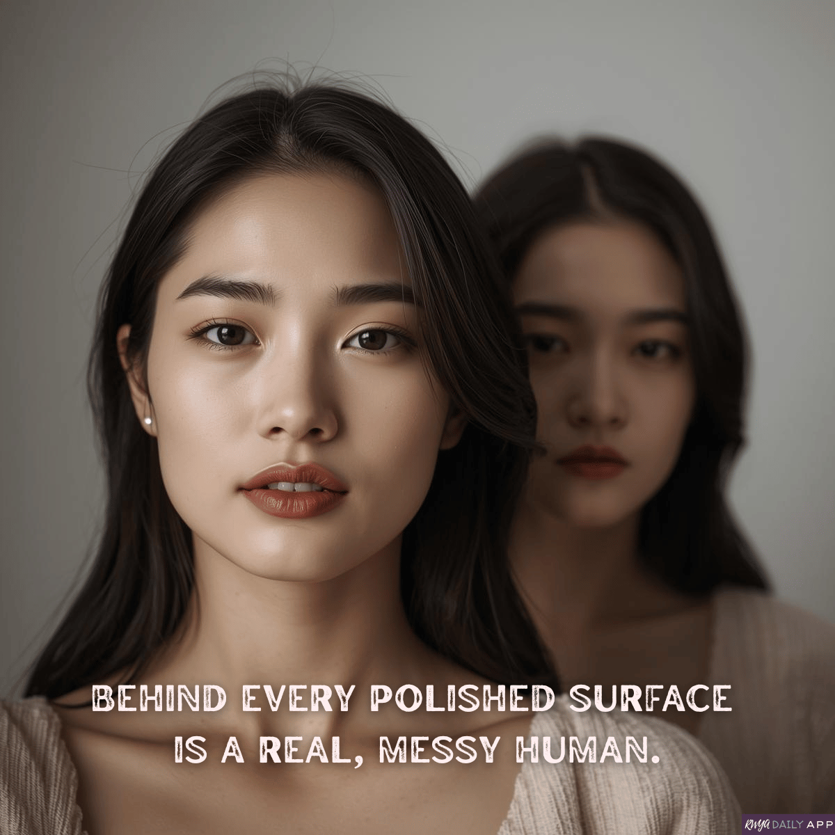 Behind every polished surface is a real, messy human. 