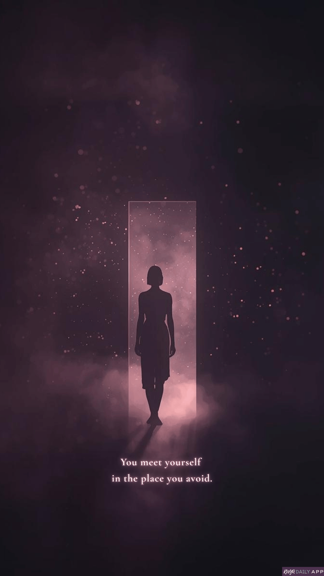 WALLPAPER You meet yourself in the place you avoid.