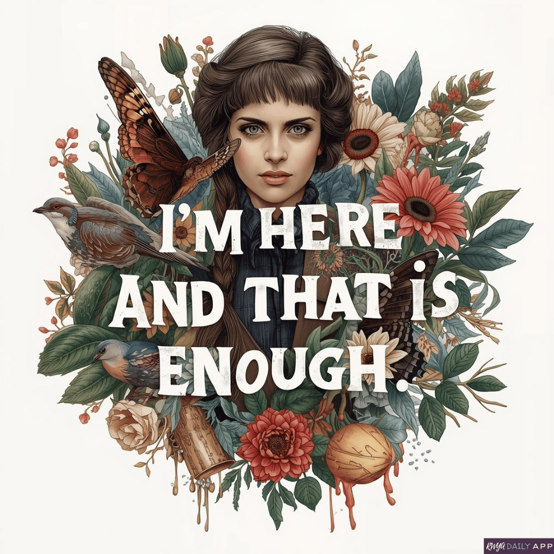 I’m here. And that is enough. 