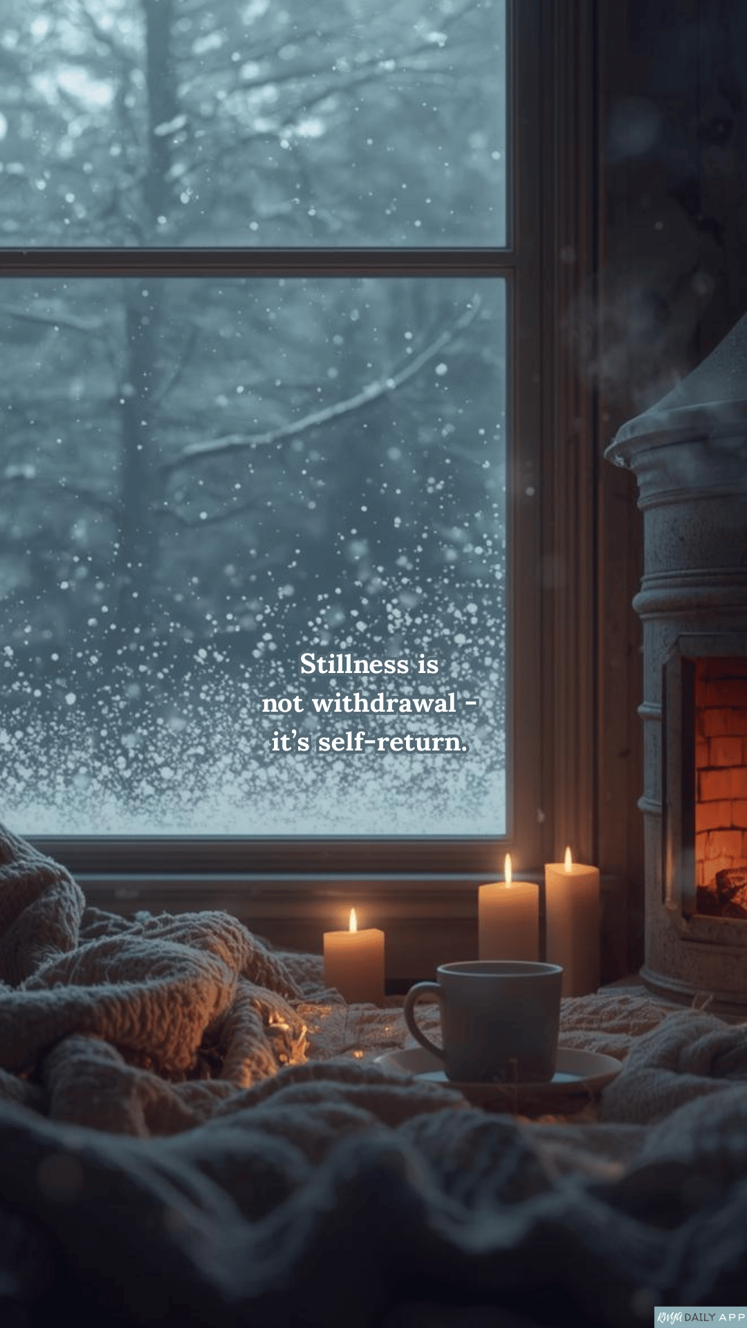 WALLPAPER Stillness is not withdrawal - it’s self-return.  