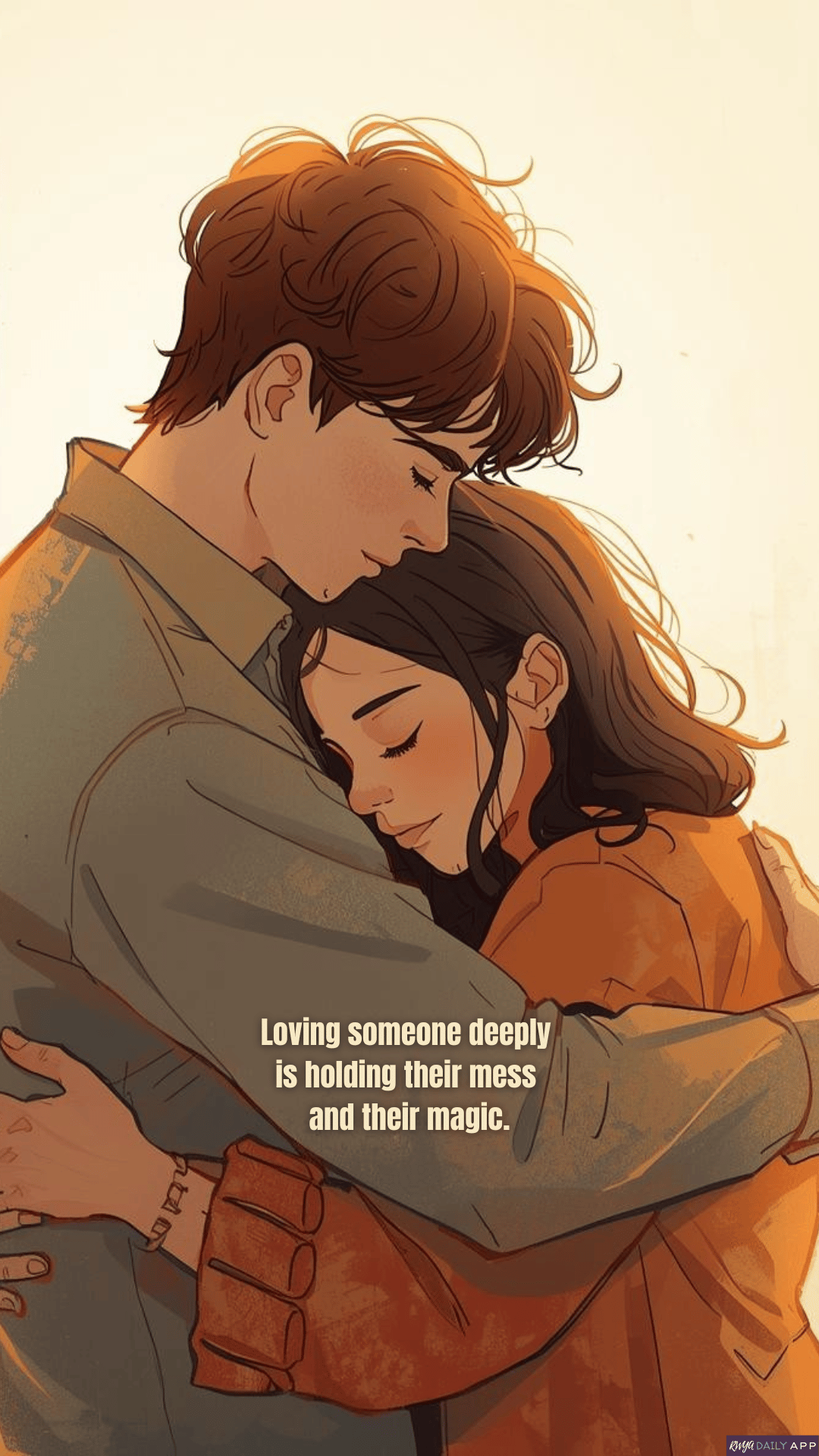 WALLPAPER Loving someone deeply is holding their mess and their magic. 