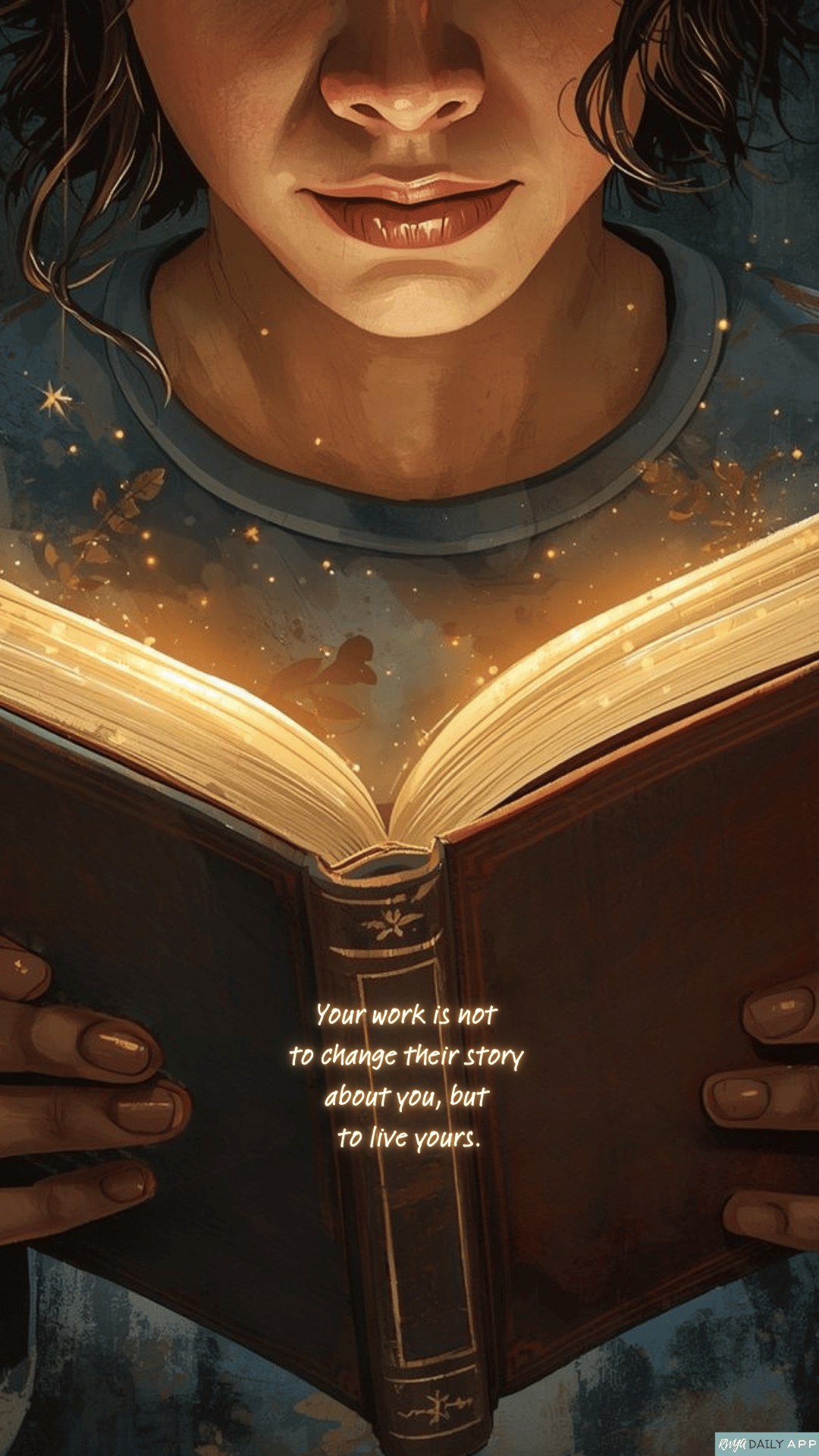 WALLPAPER Your work is not to change their story about you, but to live yours. 