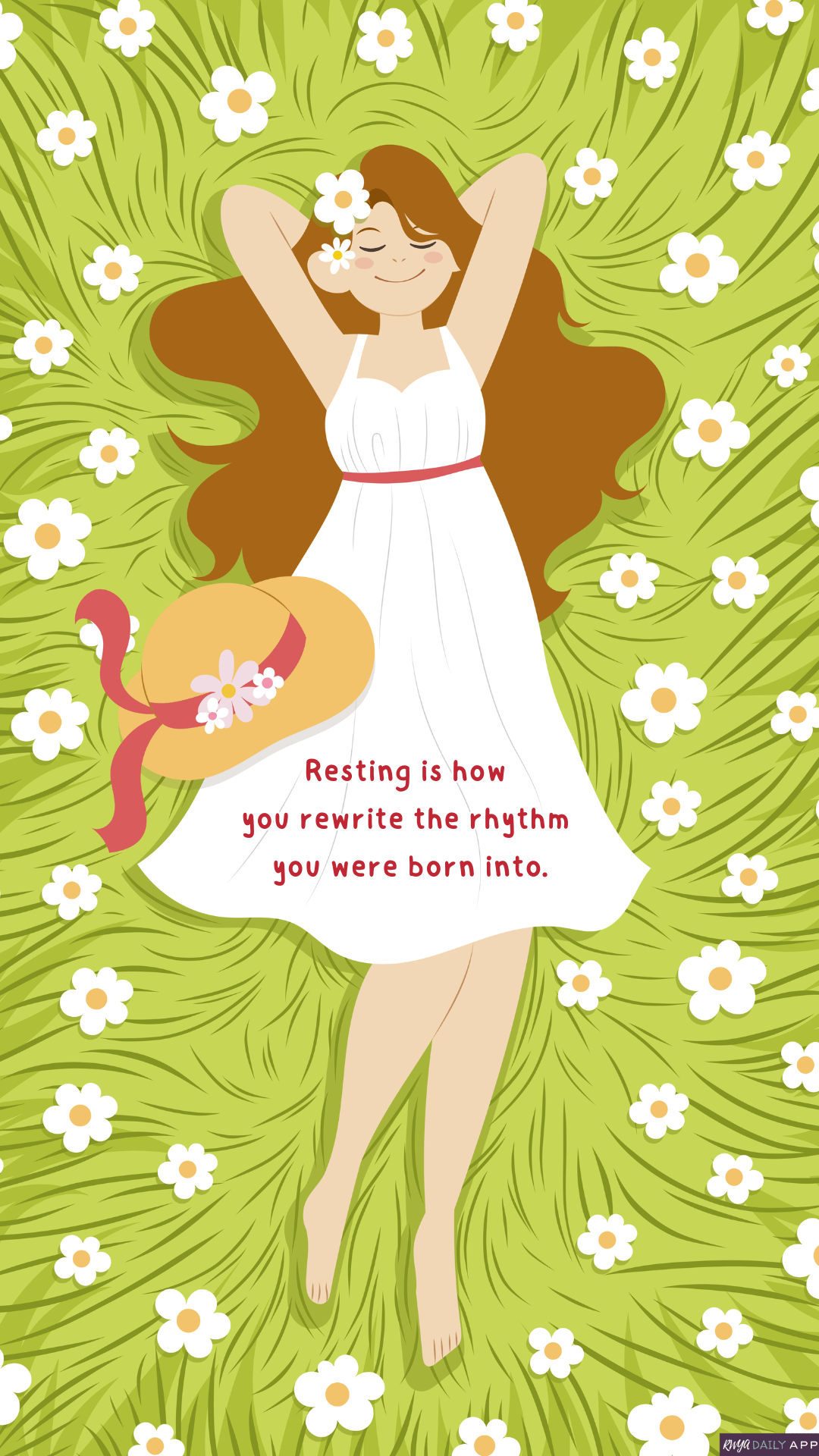 WALLPAPER Resting is how you rewrite the rhythm you were born into. 