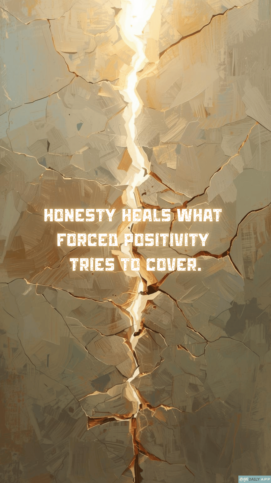 Honesty heals what forced positivity tries to cover.