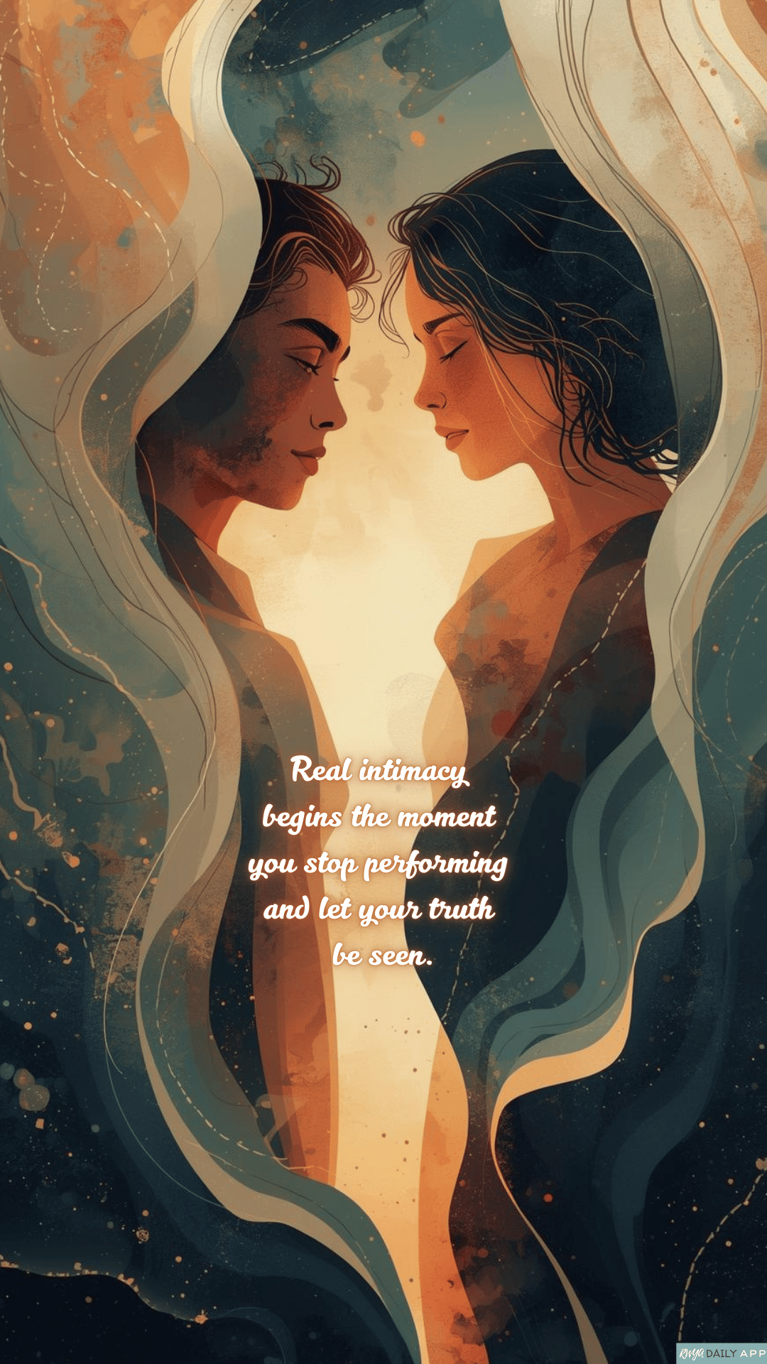WALLPAPER Real intimacy begins the moment you stop performing and let your truth be seen. 