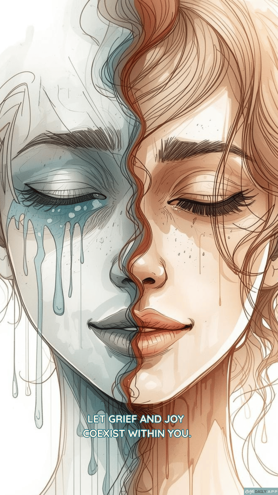 WALLPAPER Let grief and joy coexist within you. 