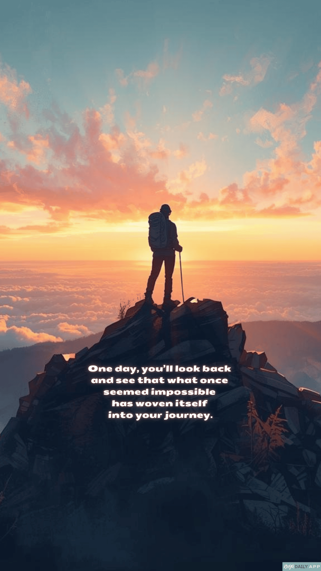 WALLPAPER One day, you’ll look back and see that what once seemed impossible has woven itself into your journey.