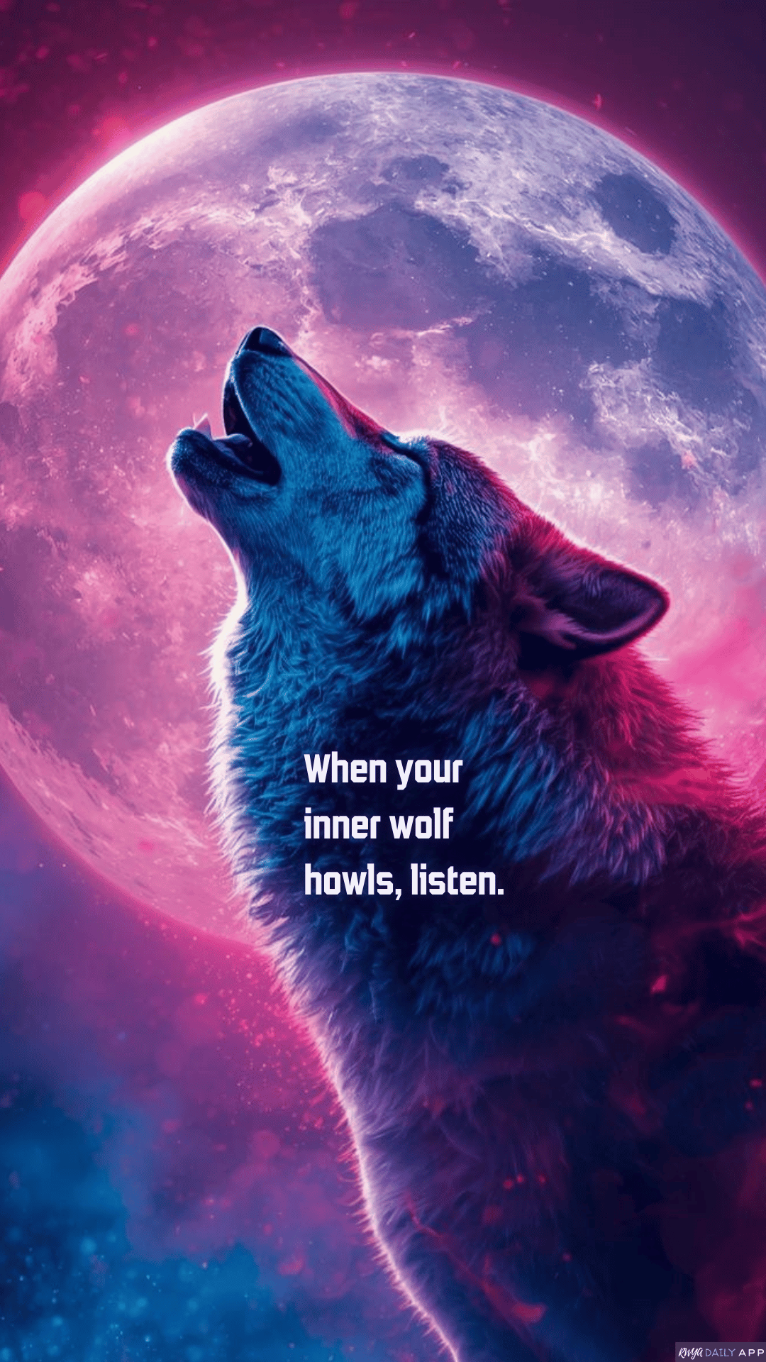 WALLPAPER When your inner wolf howls, listen. 