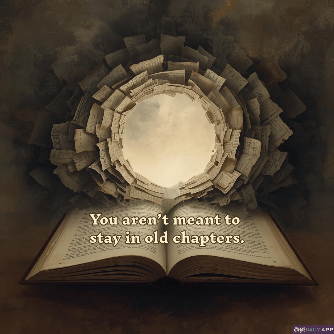 You aren't meant to stay in old chapters. 