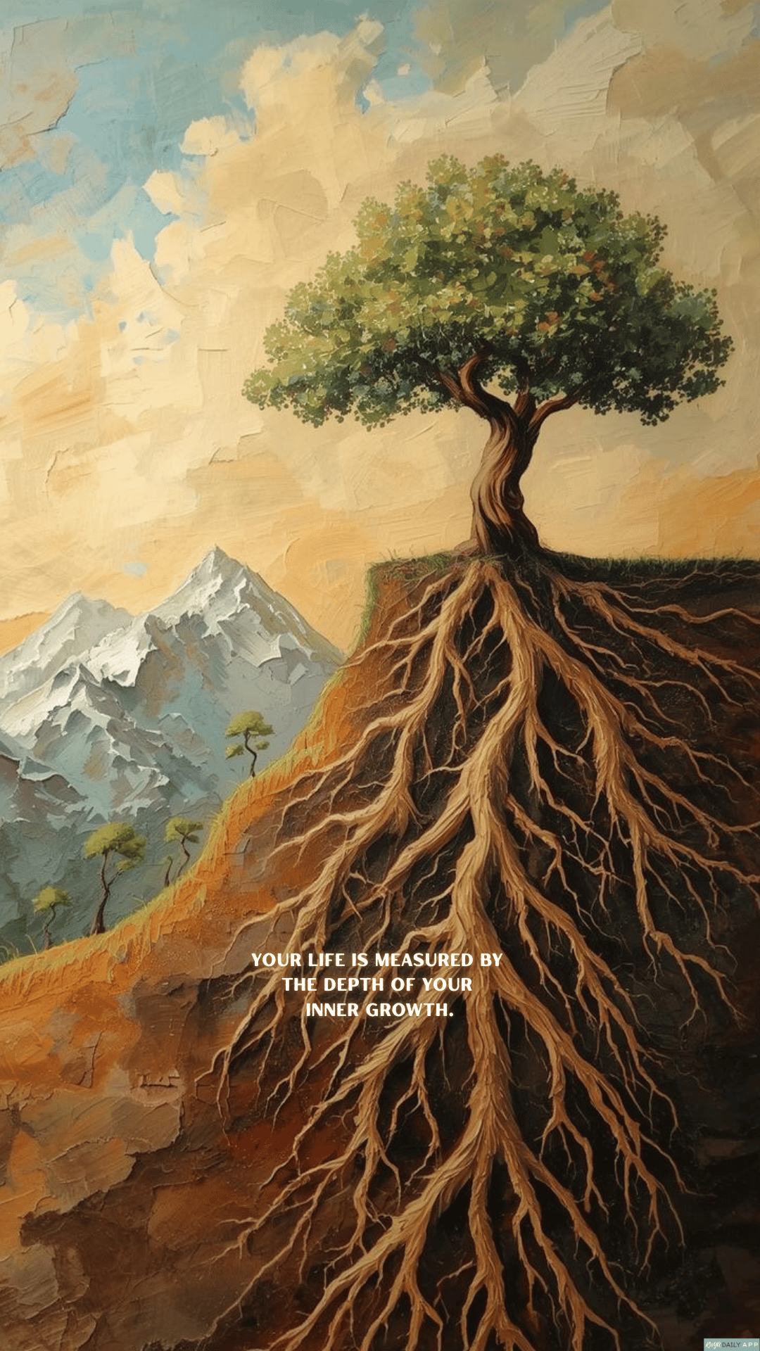 WALLPAPER Your life is measured by the depth of your inner growth. 