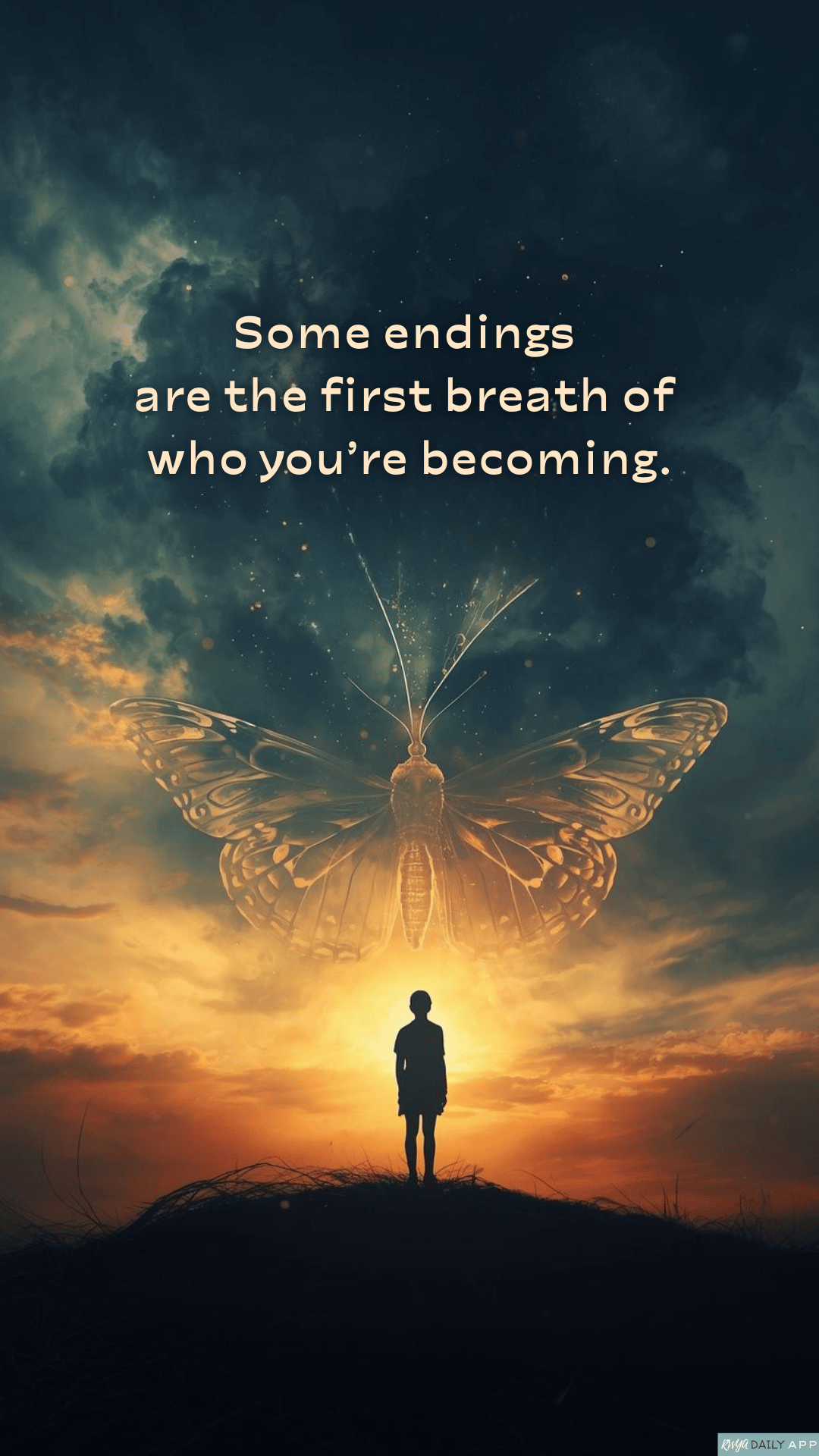 Some endings are the first breath of who you’re becoming.