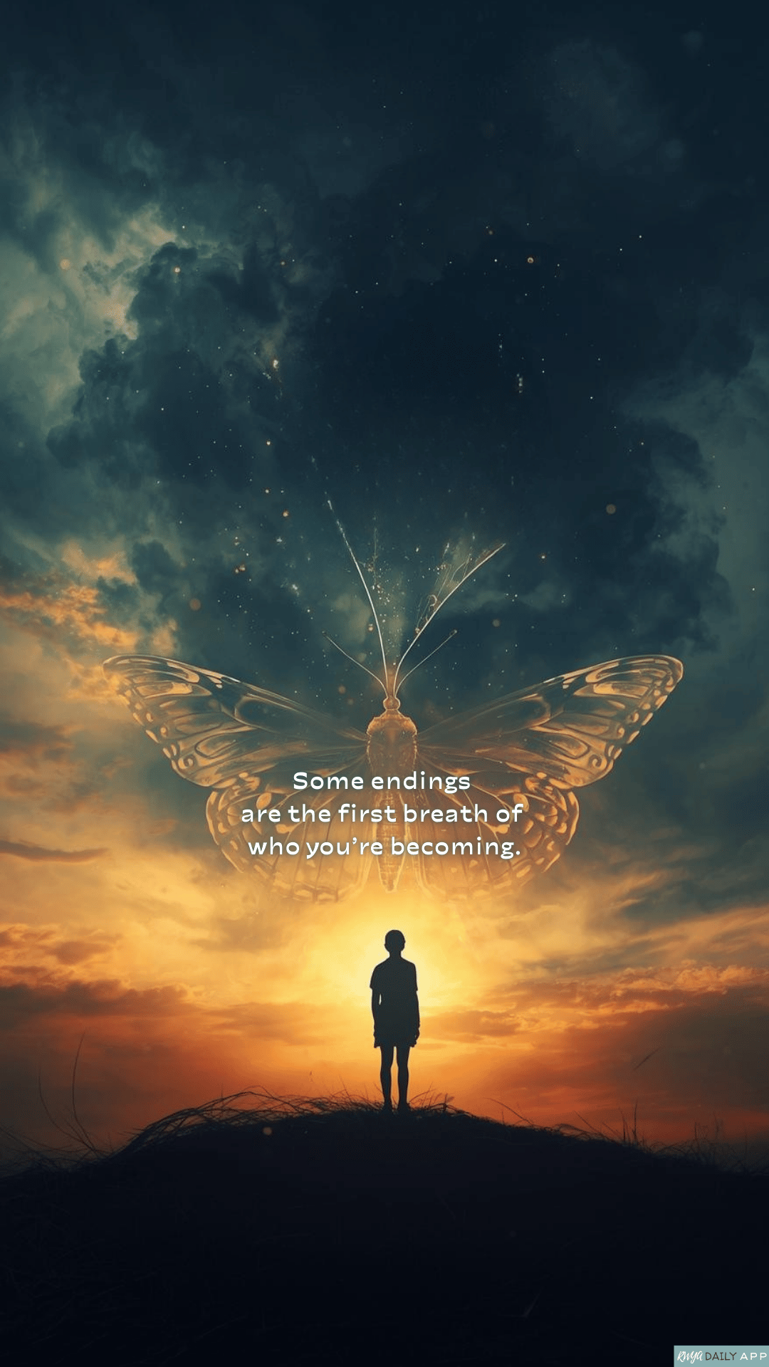 WALLPAPER Some endings are the first breath of who you’re becoming. 