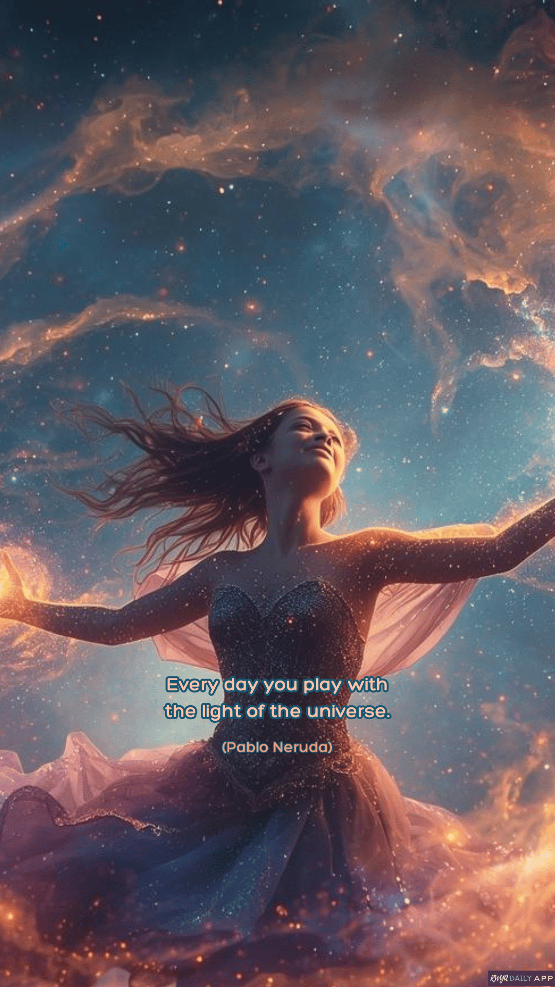 WALLPAPER Every day you play with the light of the universe. (Pablo Neruda)