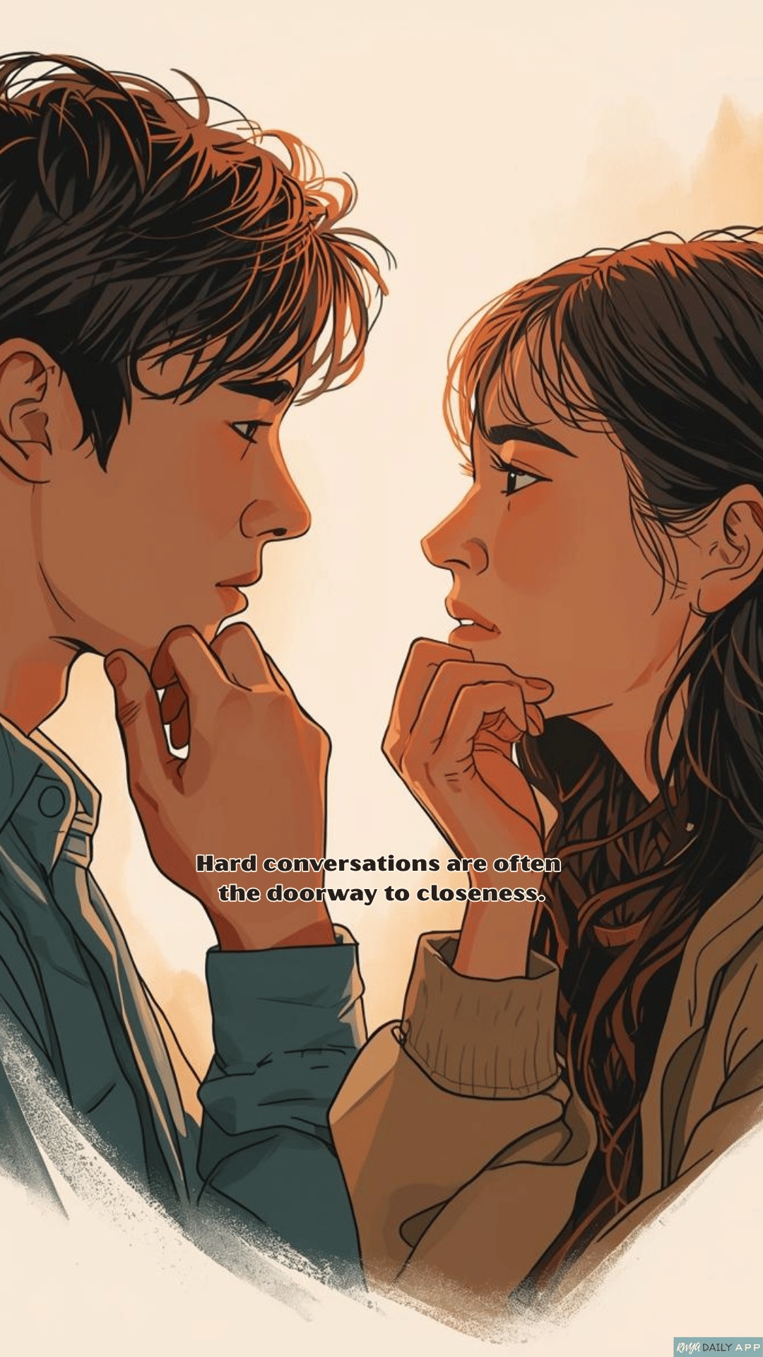 WALLPAPER Hard conversations are often the doorway to closeness.