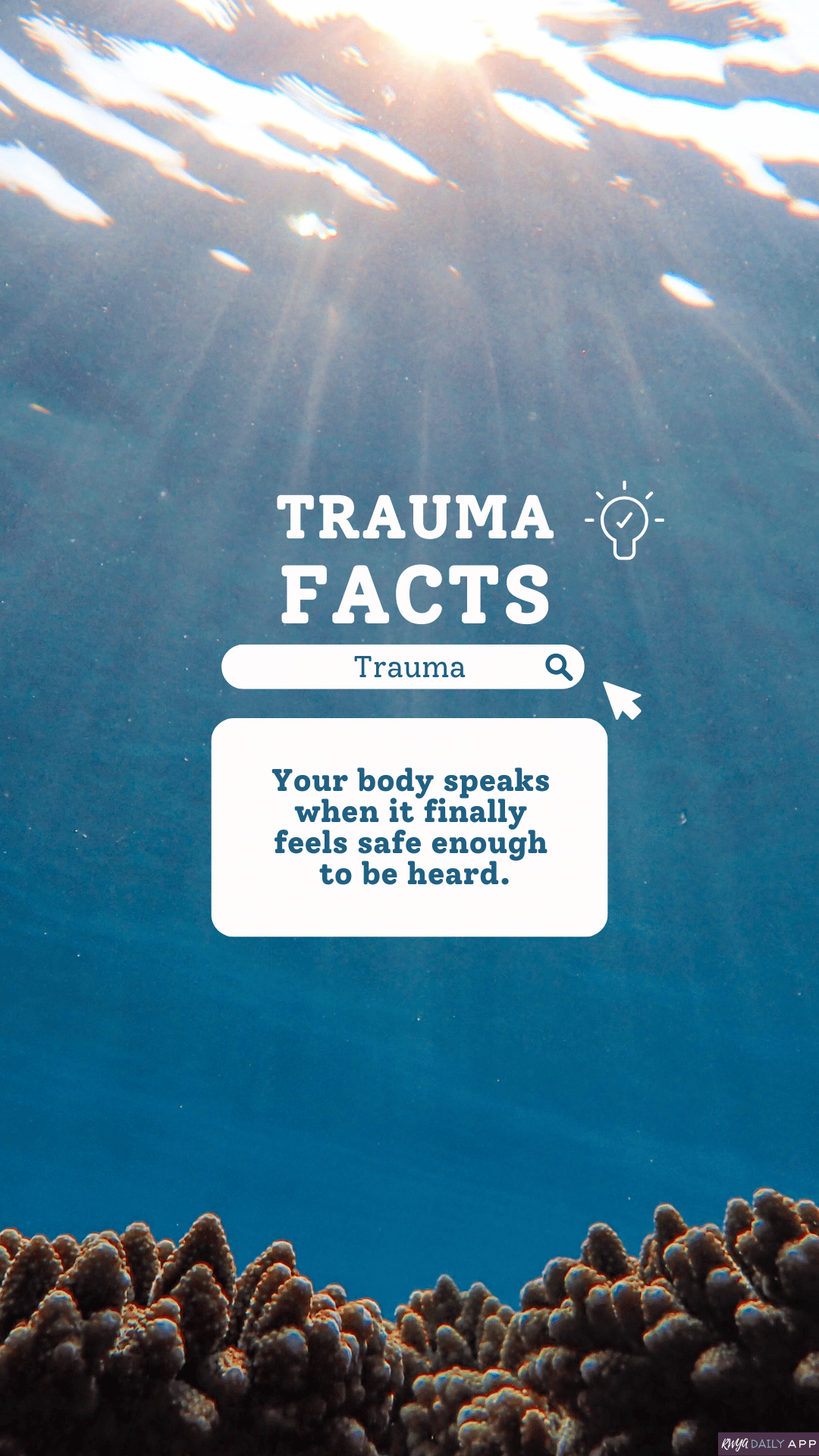 WALLPAPER Trauma Facts Your body speaks when it finally feels safe enough to be heard.