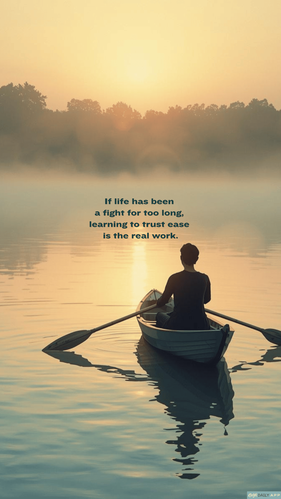 WALLPAPER If life has been a fight for too long, learning to trust ease is the real work.
