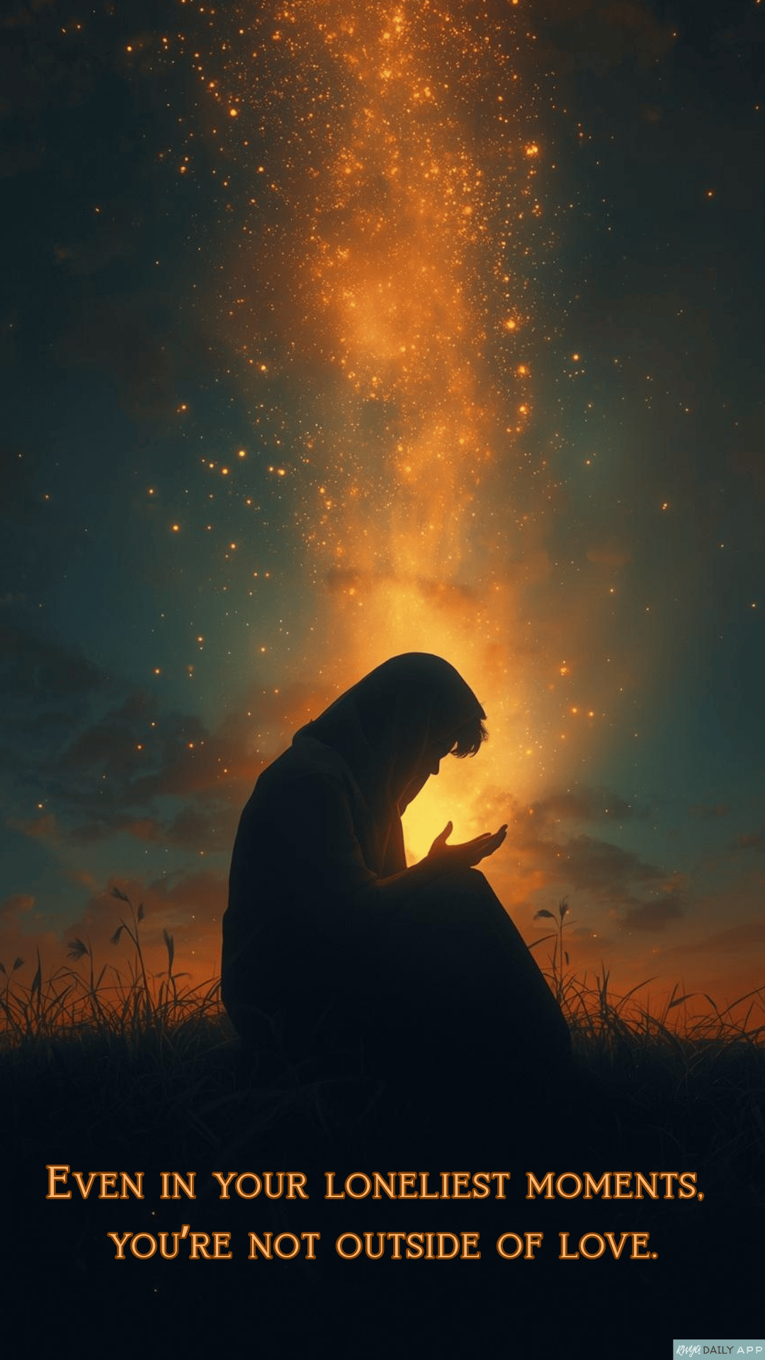 Even in your loneliest moments, you’re not outside of love. 