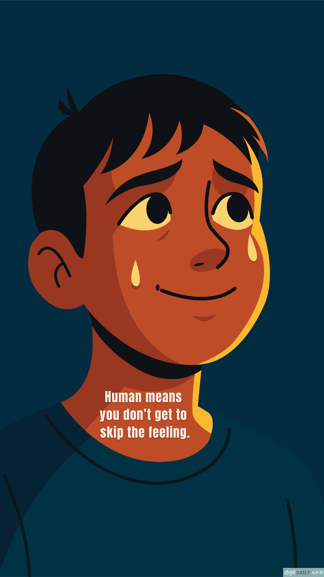 WALLPAPER Human means you don’t get to skip the feeling. 