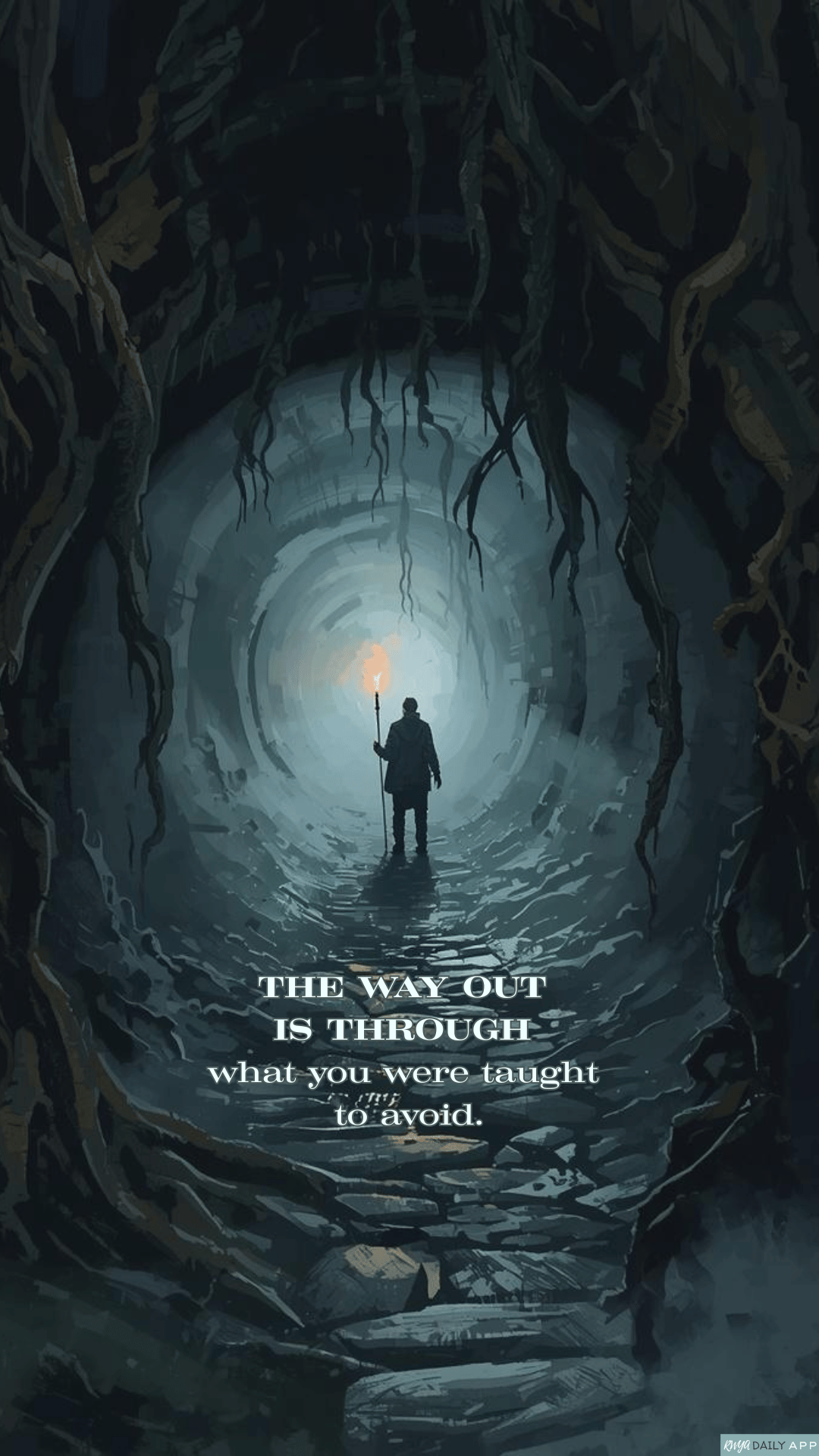 WALLPAPER The way out is through what you were taught to avoid.